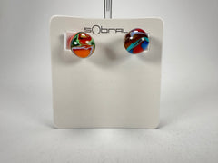 Sobral - Planets "Orbitalis" Pollock Resin Earrings ( 005456 )
