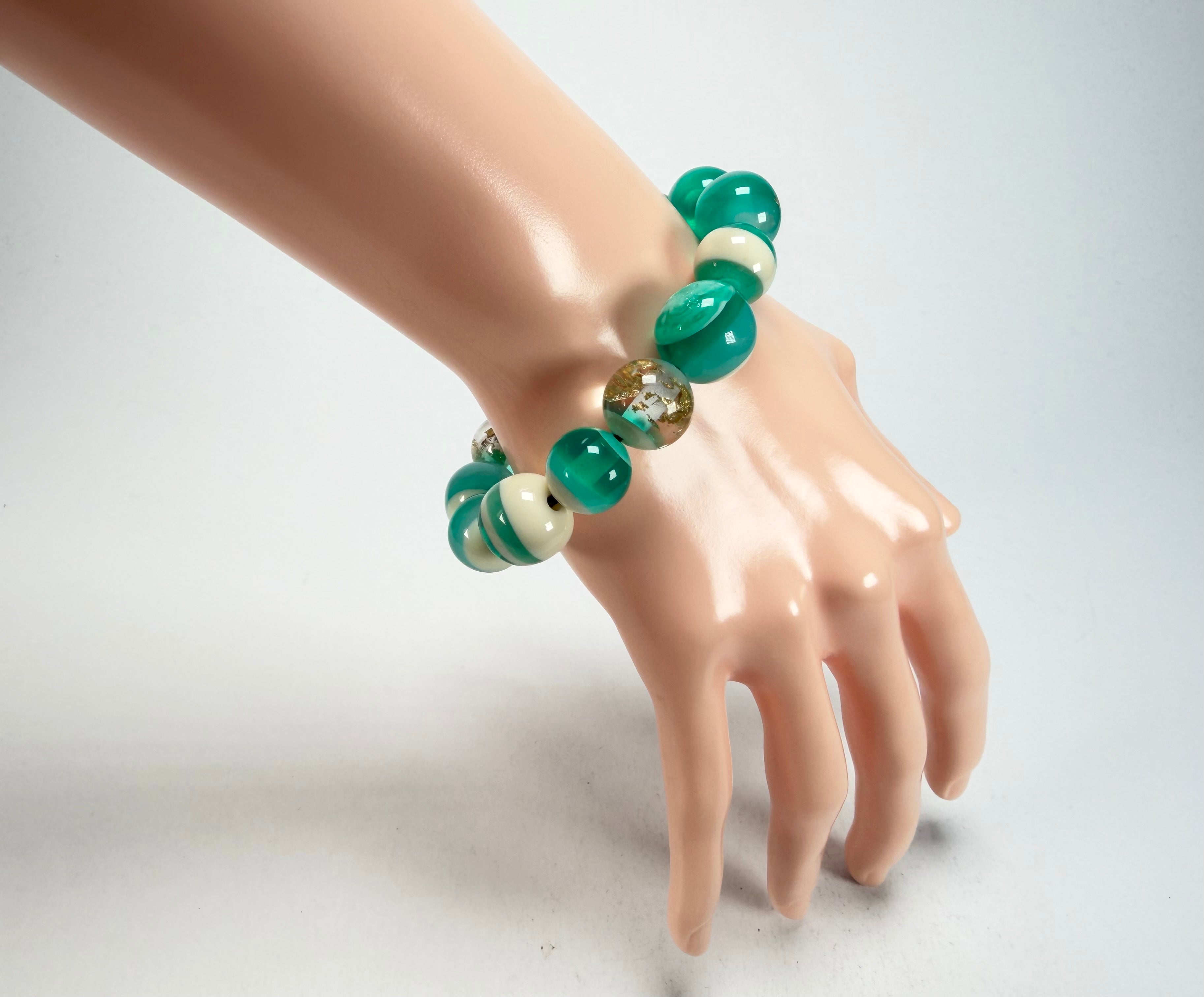 Sobral - Planets "Orbitalis" Neptune Elasticated Resin Bracelet ( 005454 )