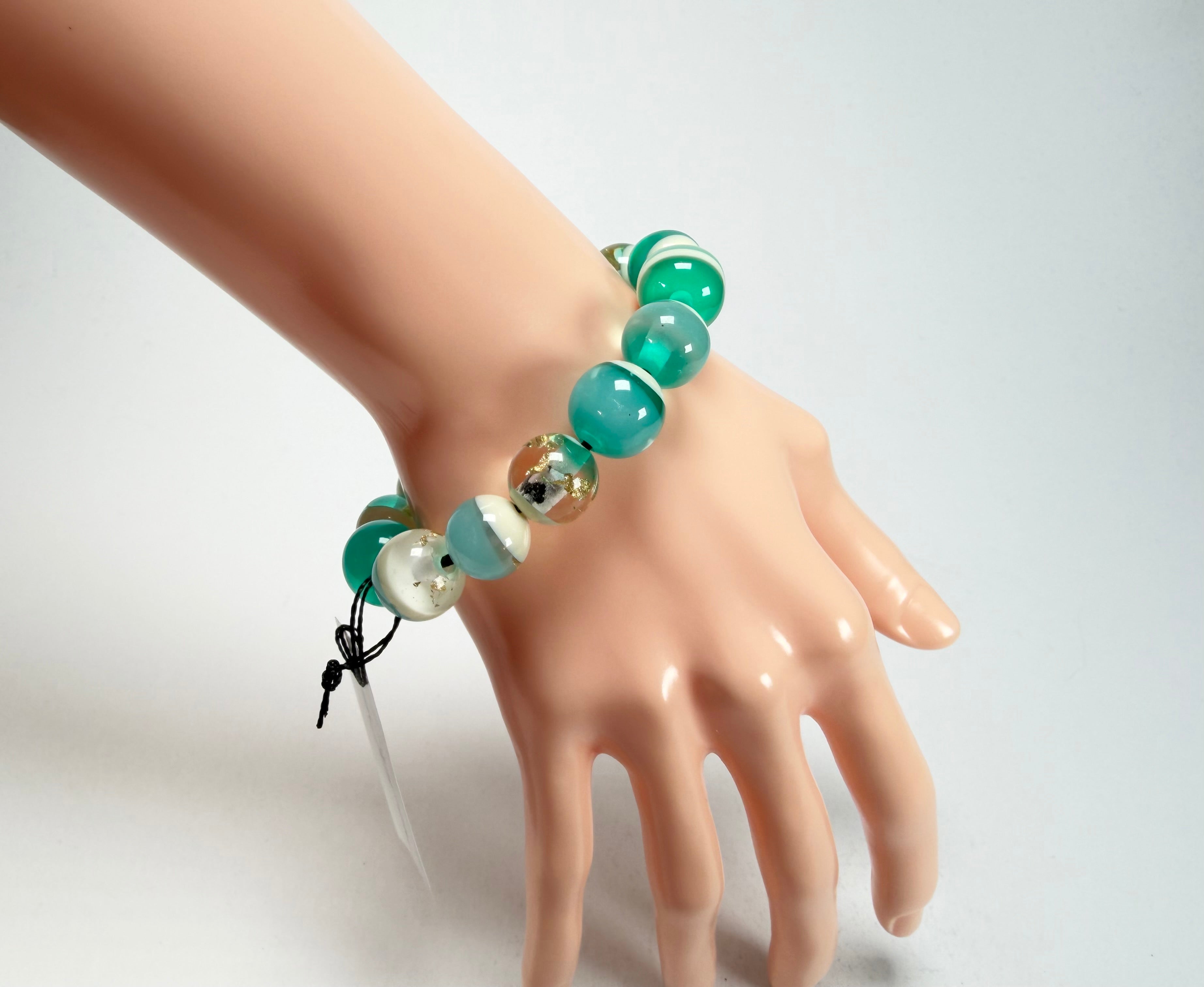 Sobral - Planets "Orbitalis" Neptune Elasticated Resin Bracelet ( 005454 )