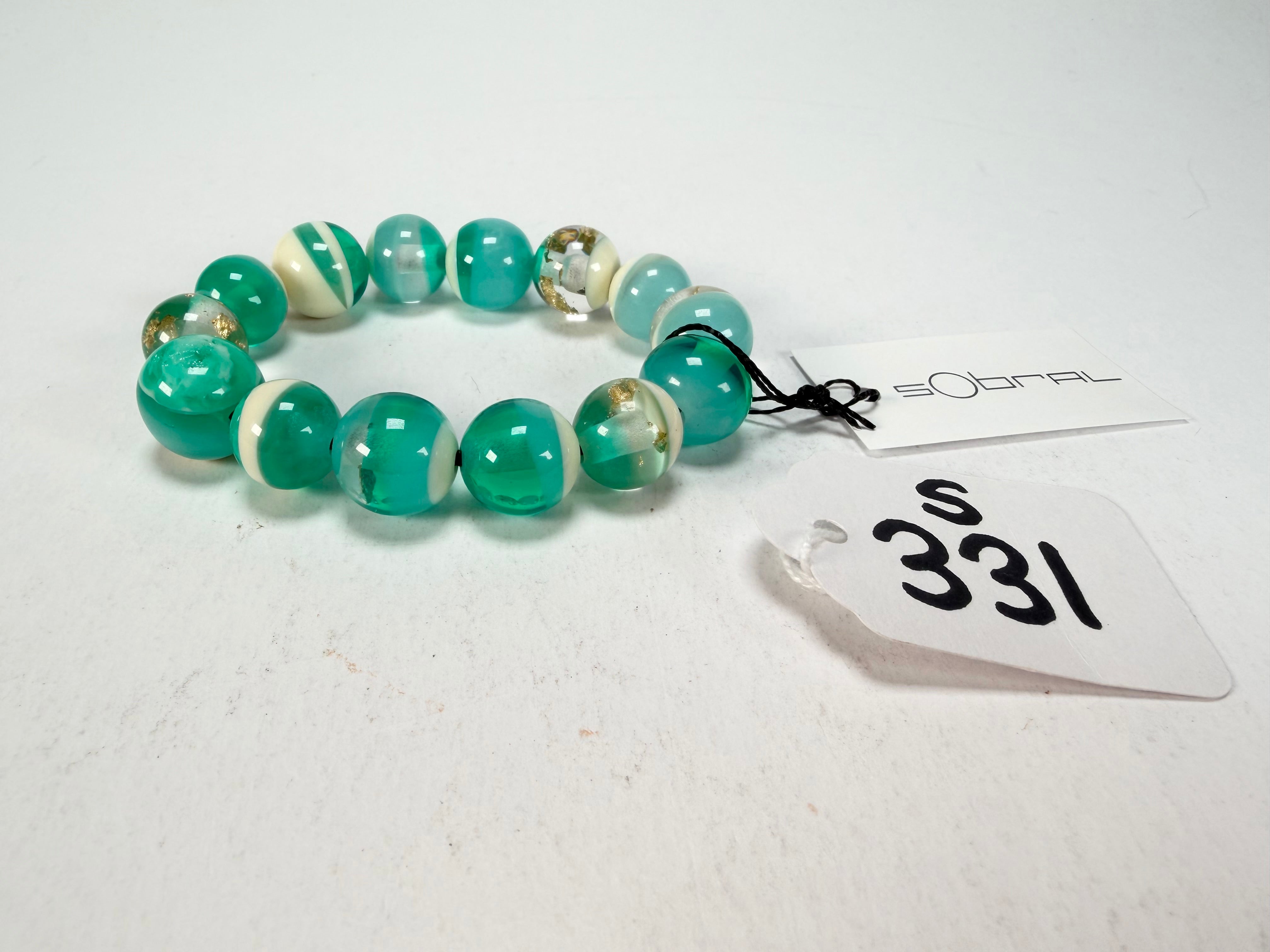 Sobral - Planets "Orbitalis" Neptune Elasticated Resin Bracelet ( 005454 )