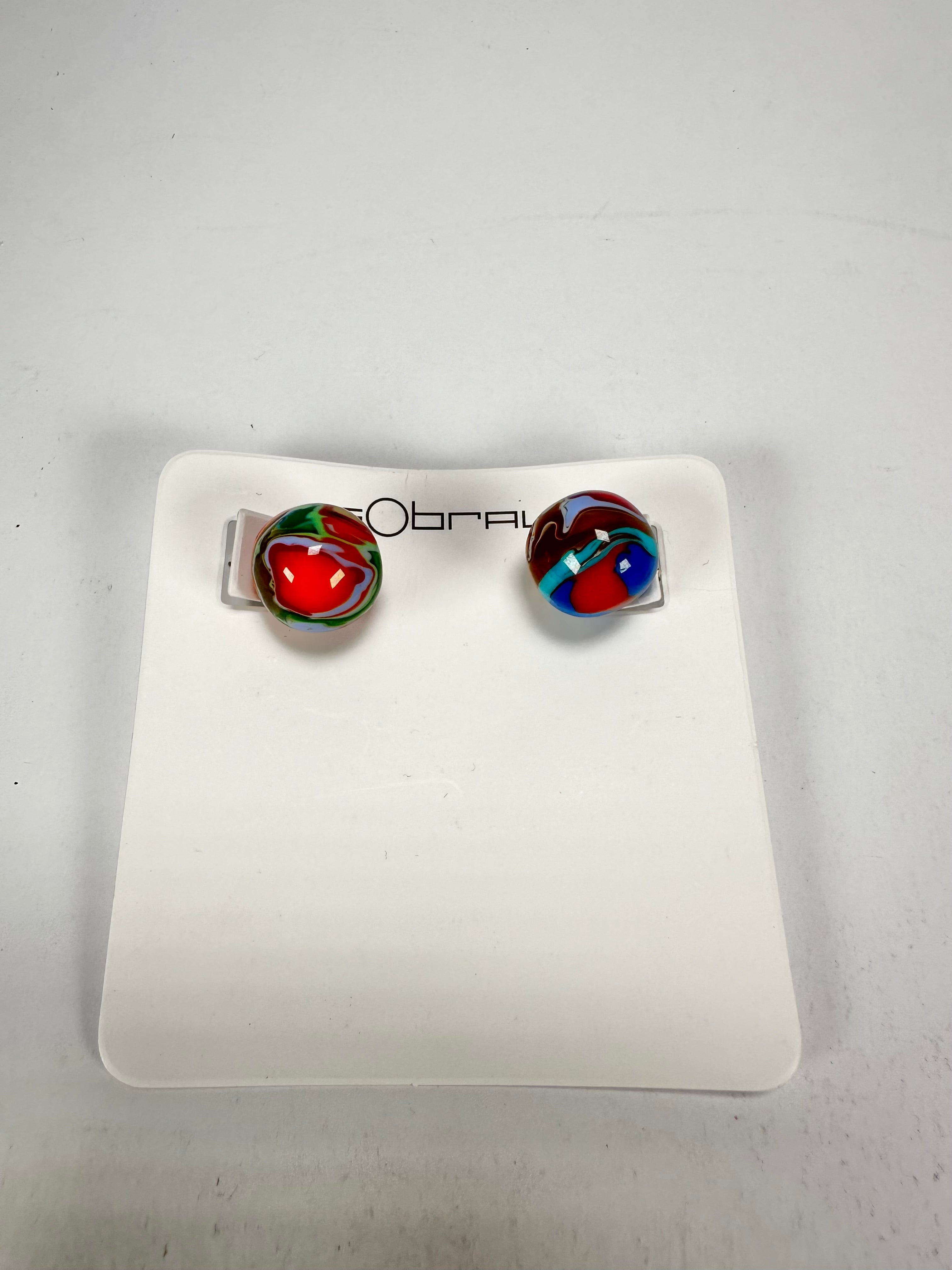 Sobral - Planets "Orbitalis" Pollock Resin Earrings ( 005456 )