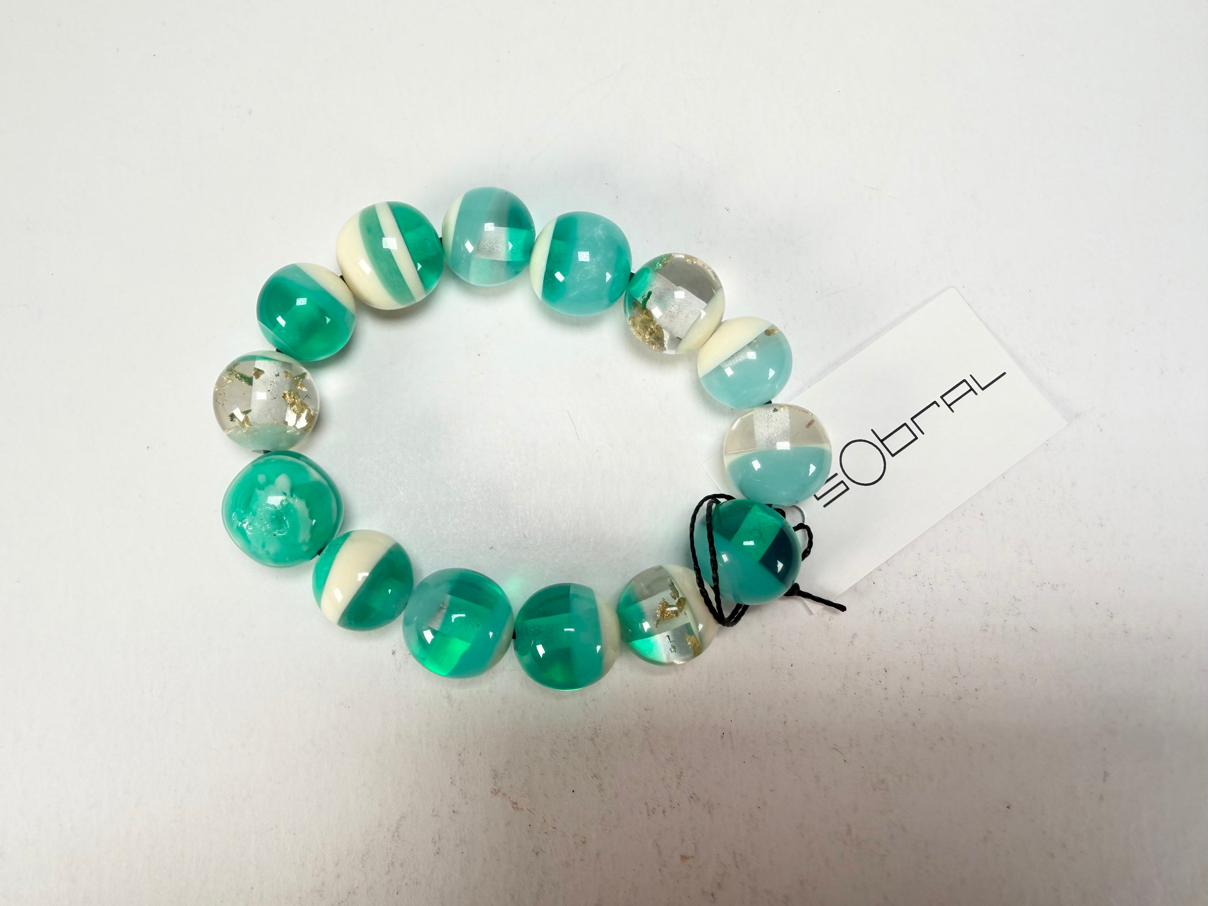 Sobral - Planets "Orbitalis" Neptune Elasticated Resin Bracelet ( 005454 )