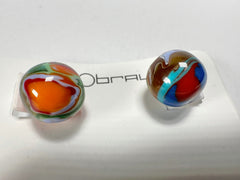 Sobral - Planets "Orbitalis" Pollock Resin Earrings ( 005456 )