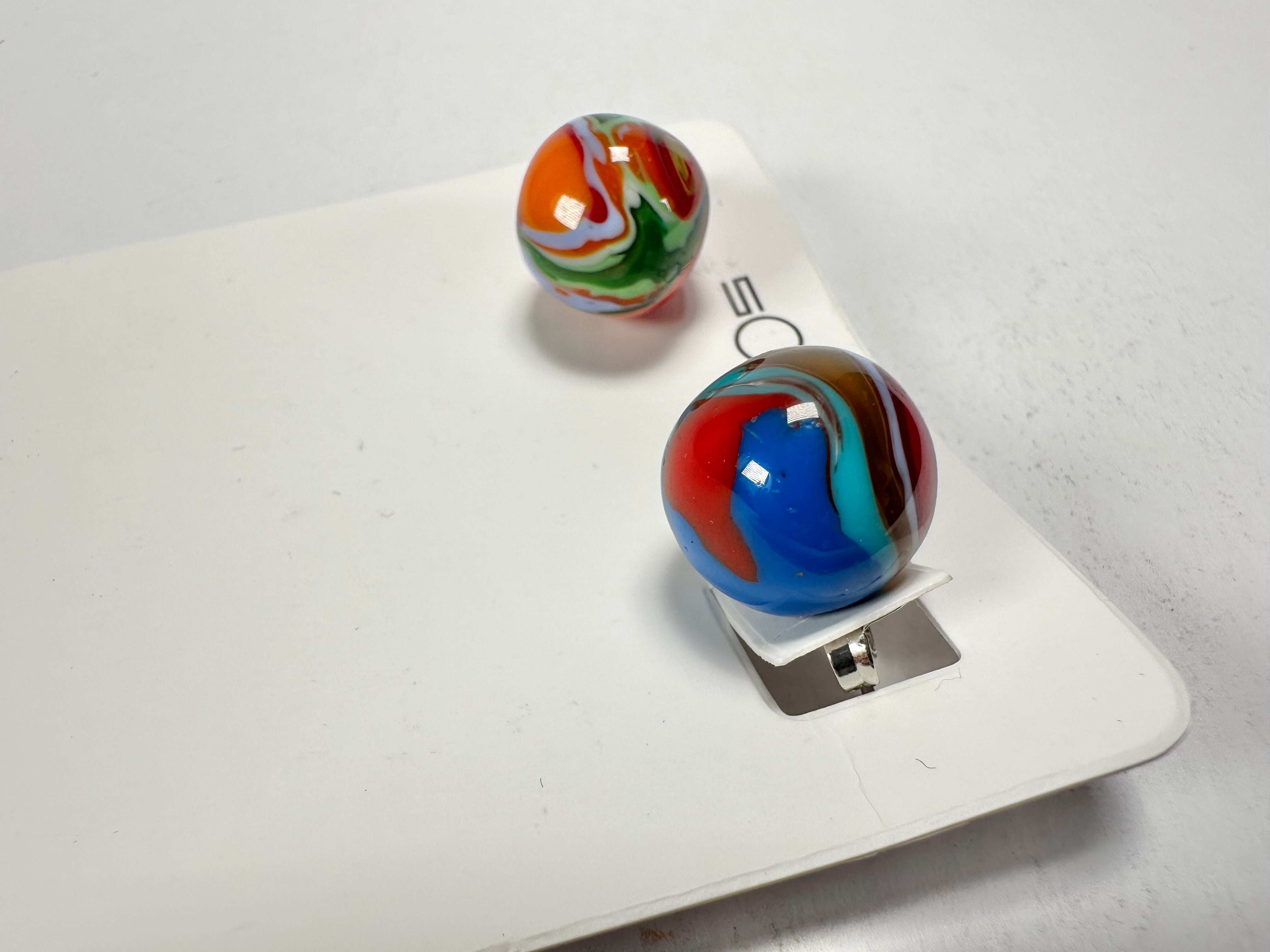 Sobral - Planets "Orbitalis" Pollock Resin Earrings ( 005456 )