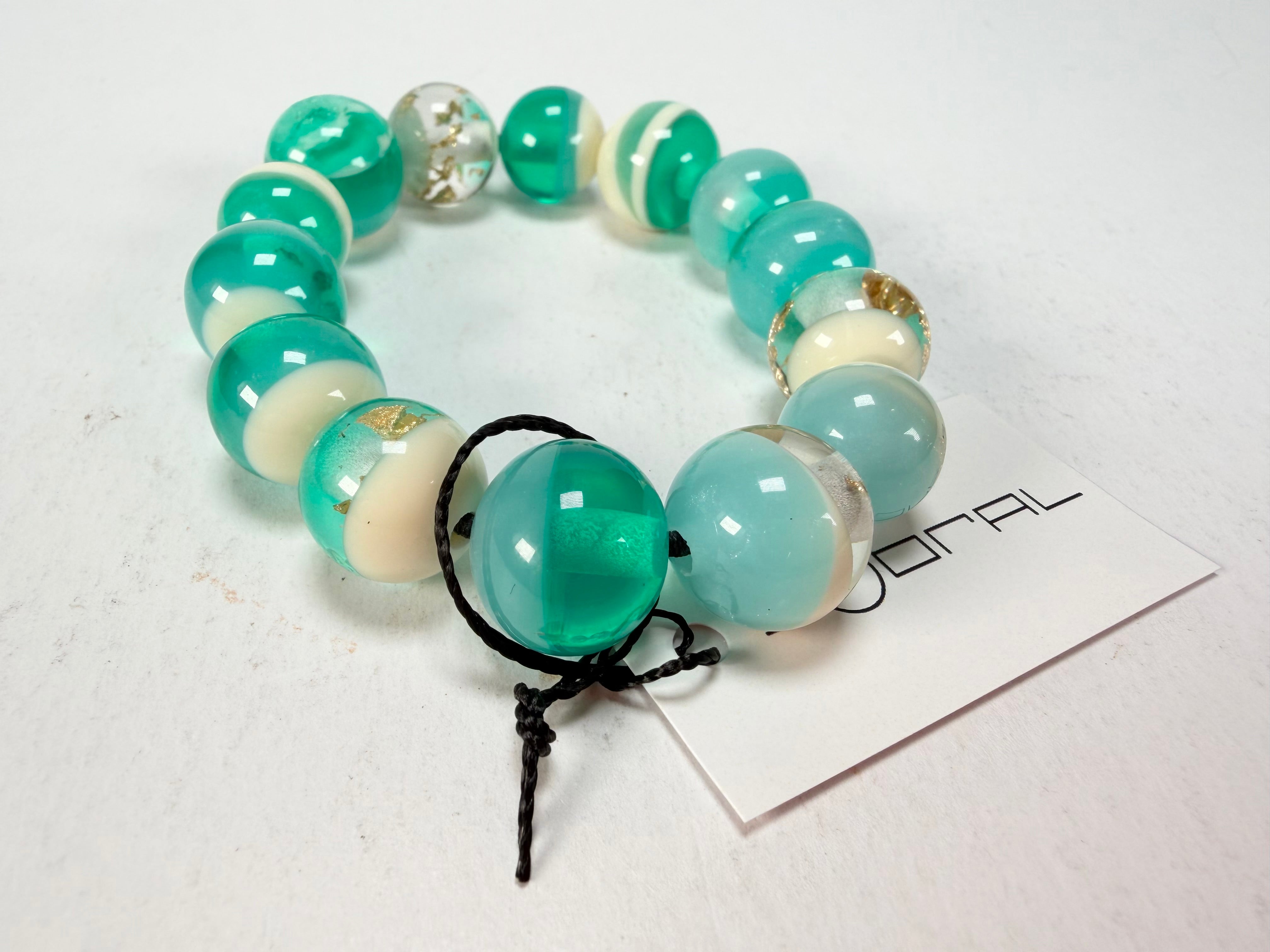 Sobral - Planets "Orbitalis" Neptune Elasticated Resin Bracelet ( 005454 )