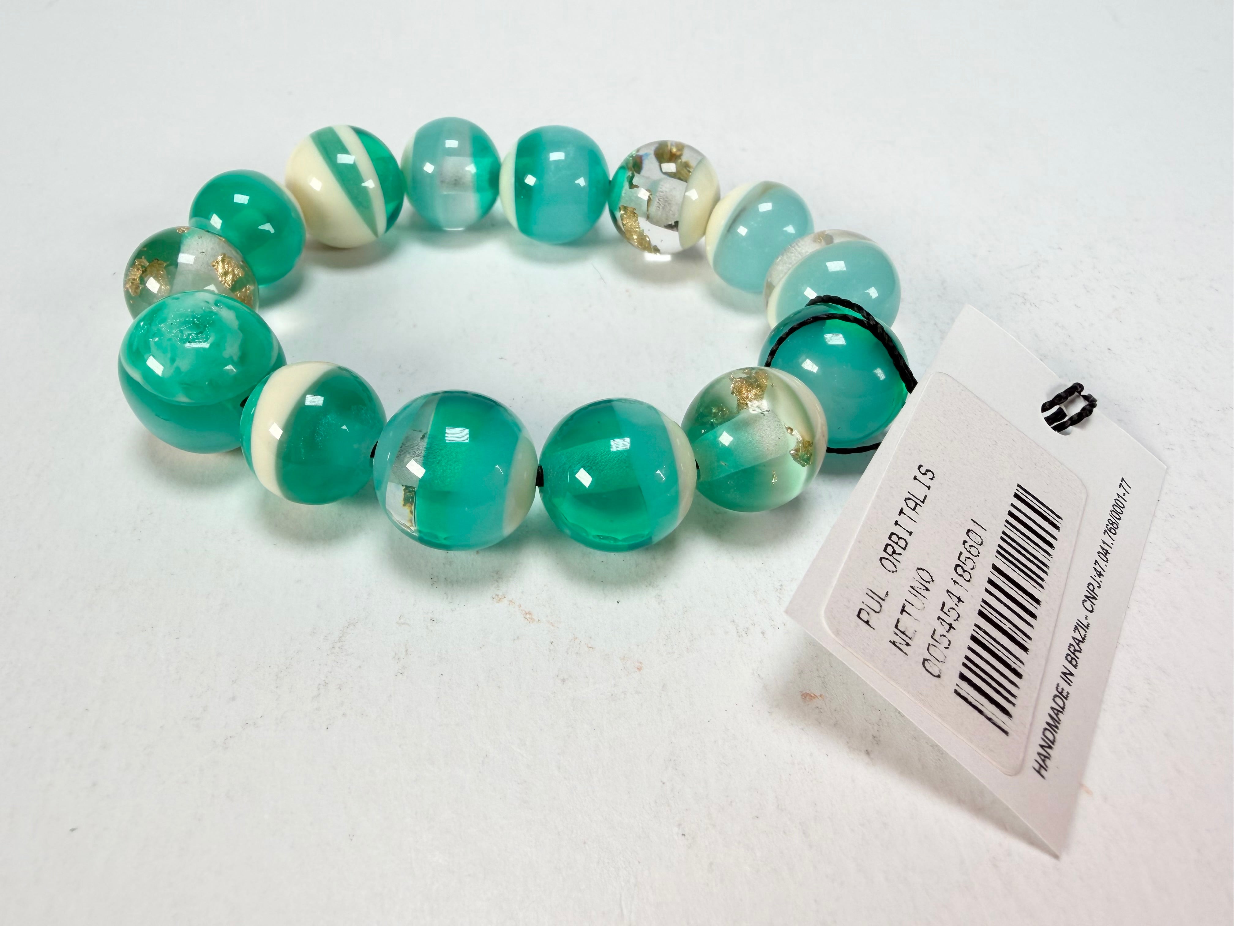 Sobral - Planets "Orbitalis" Neptune Elasticated Resin Bracelet ( 005454 )