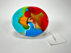 Sobral - Multi-Colour "Munique" K.Polido Resin Ring ( 005145 ) - Size UK P / US 7.5