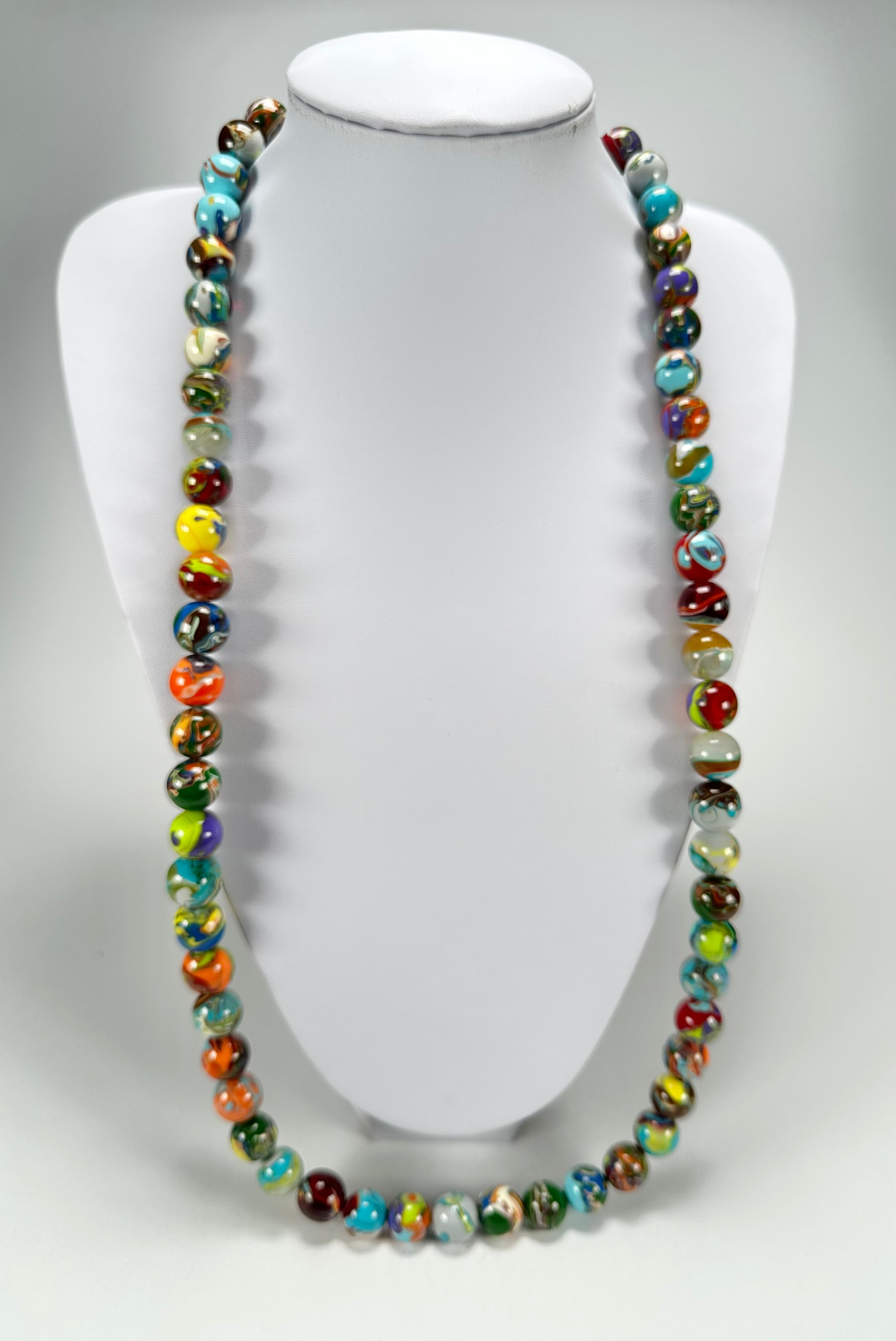 Sobral - Planets "Saturno" Pollock Resin Necklace ( 005451 )