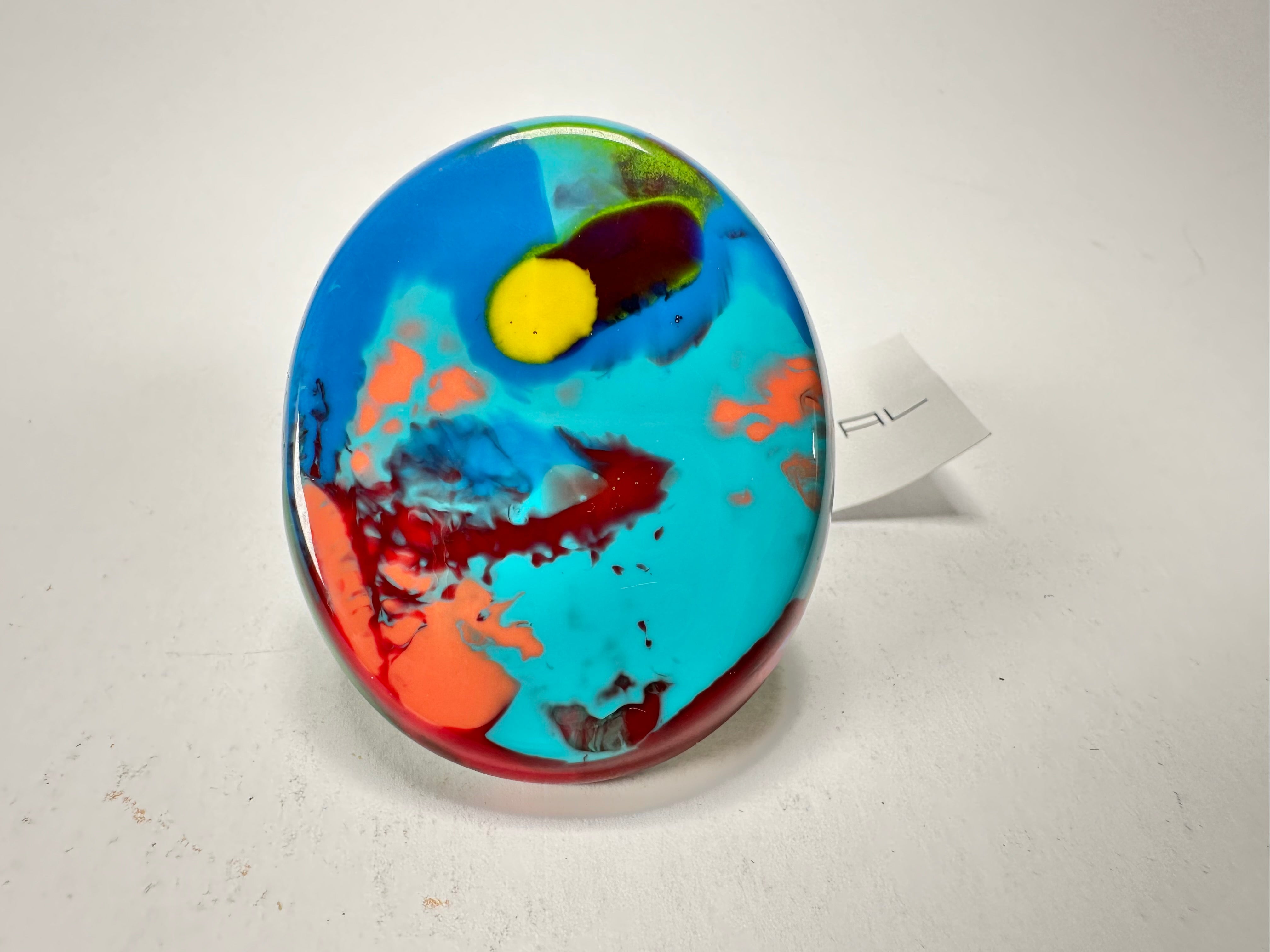 Sobral - Multi-Colour "Munique" K.Polido Resin Ring ( 005145 ) - Size UK Q / US 8