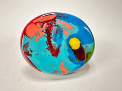 Sobral - Multi-Colour "Munique" K.Polido Resin Ring ( 005145 ) - Size UK Q / US 8