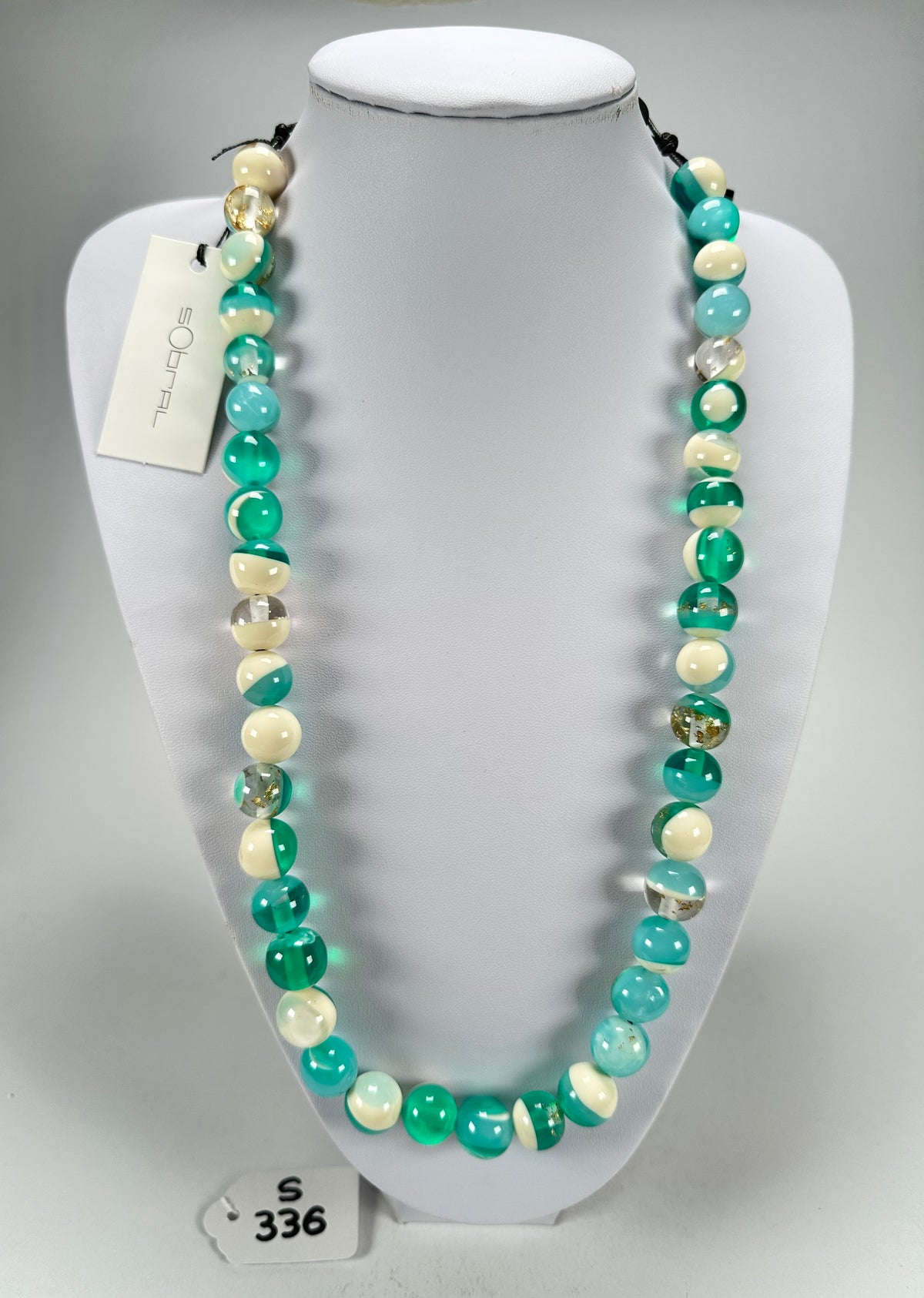 Sobral - Planets "Urano" Neptune Resin Necklace ( 005452 )