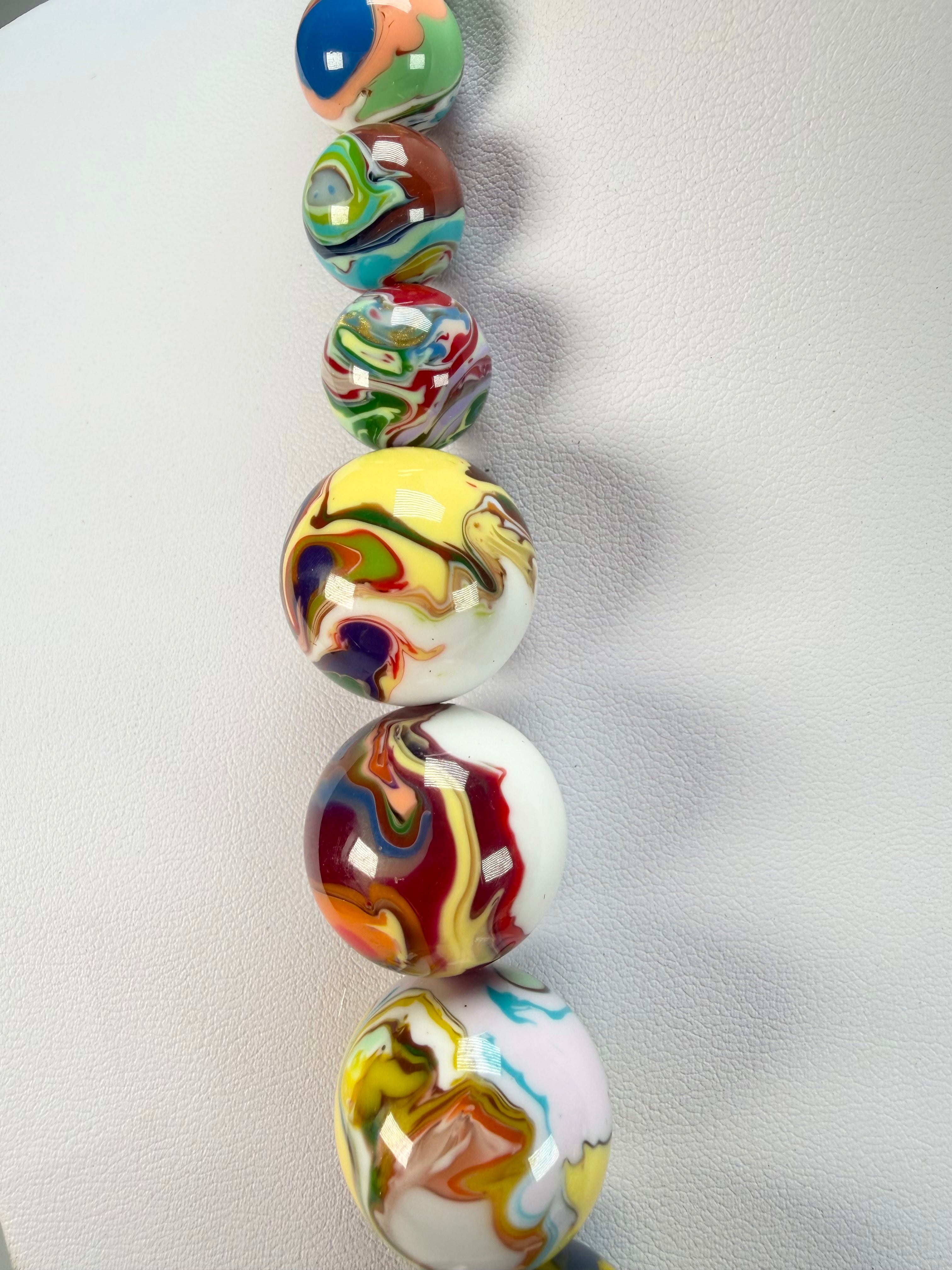 Sobral - Planets "Jupiter" Pollock Resin Necklace ( 005453 )