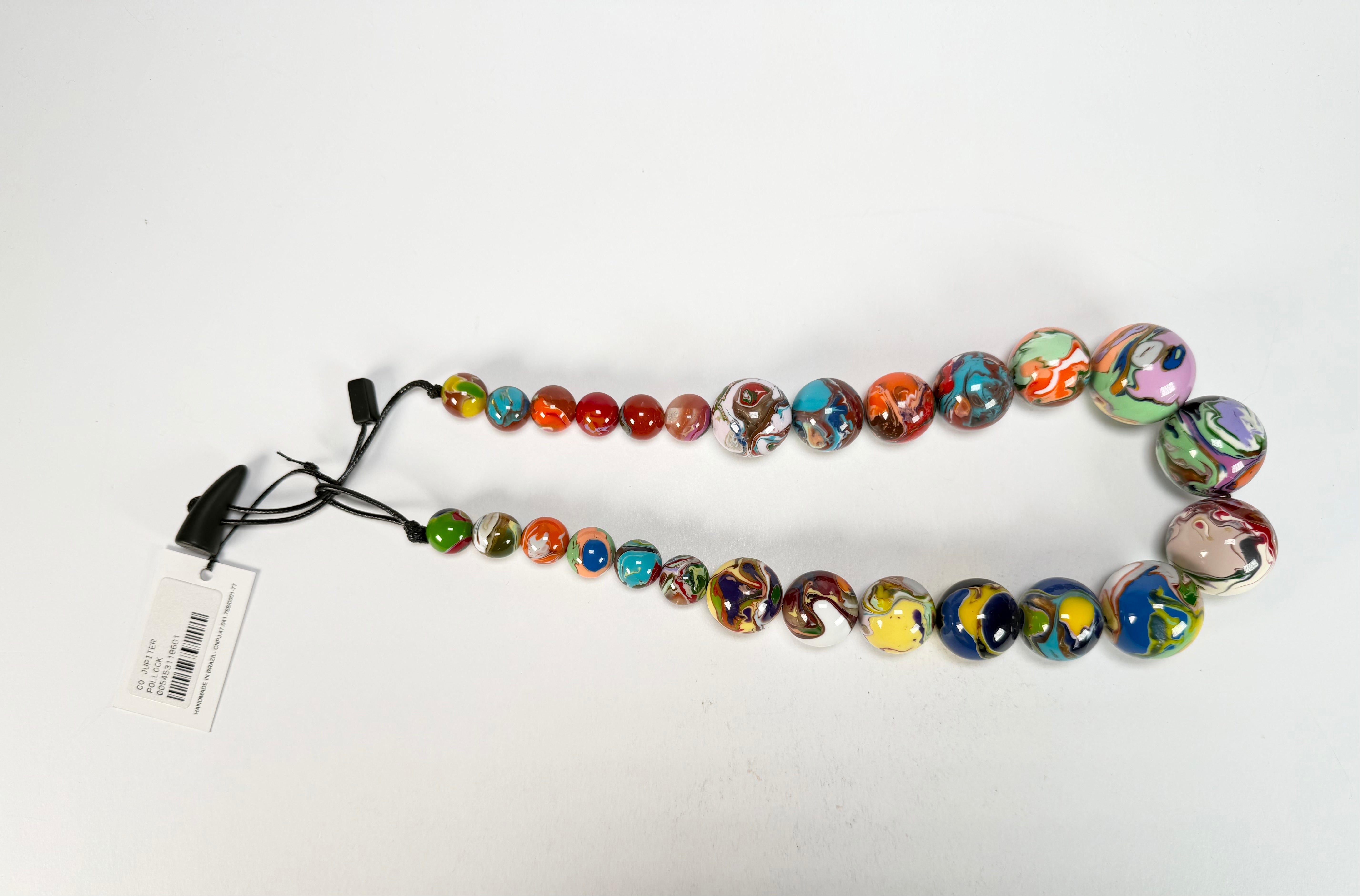 Sobral - Planets "Jupiter" Pollock Resin Necklace ( 005453 )