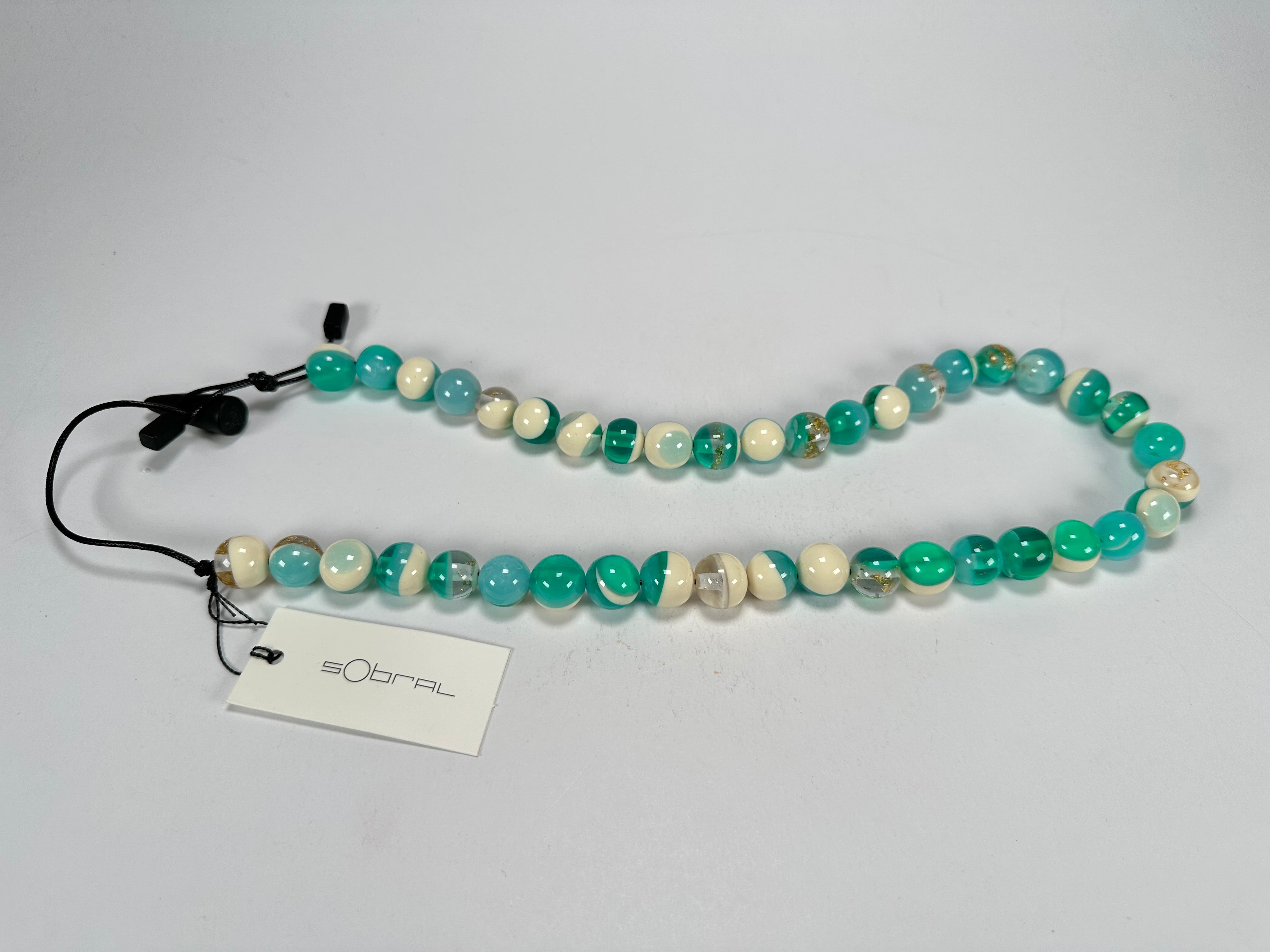 Sobral - Planets "Urano" Neptune Resin Necklace ( 005452 )