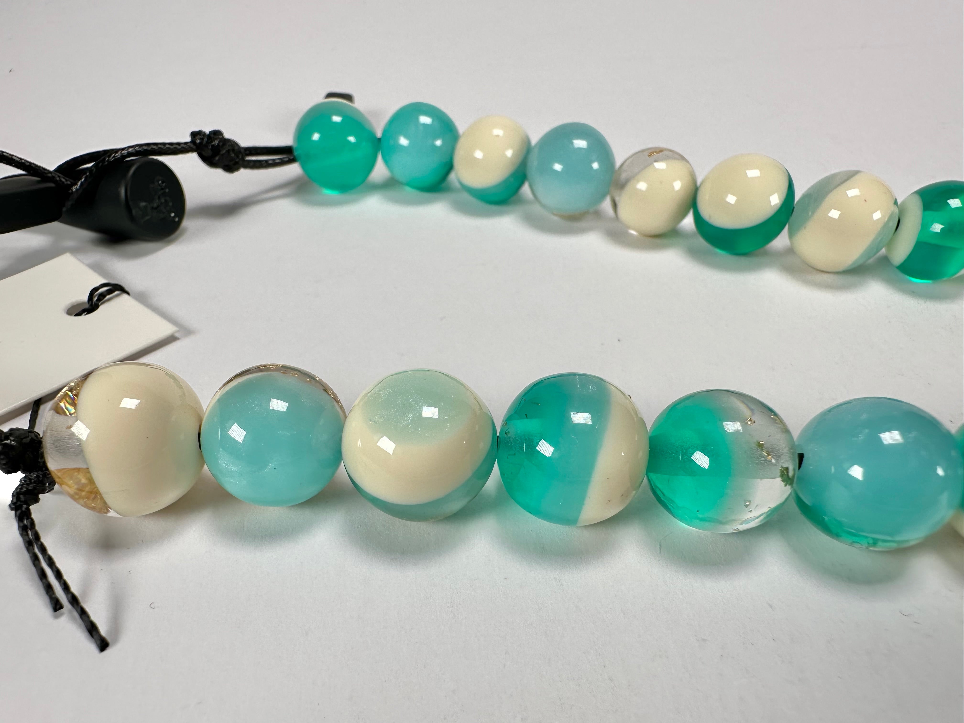 Sobral - Planets "Urano" Neptune Resin Necklace ( 005452 )
