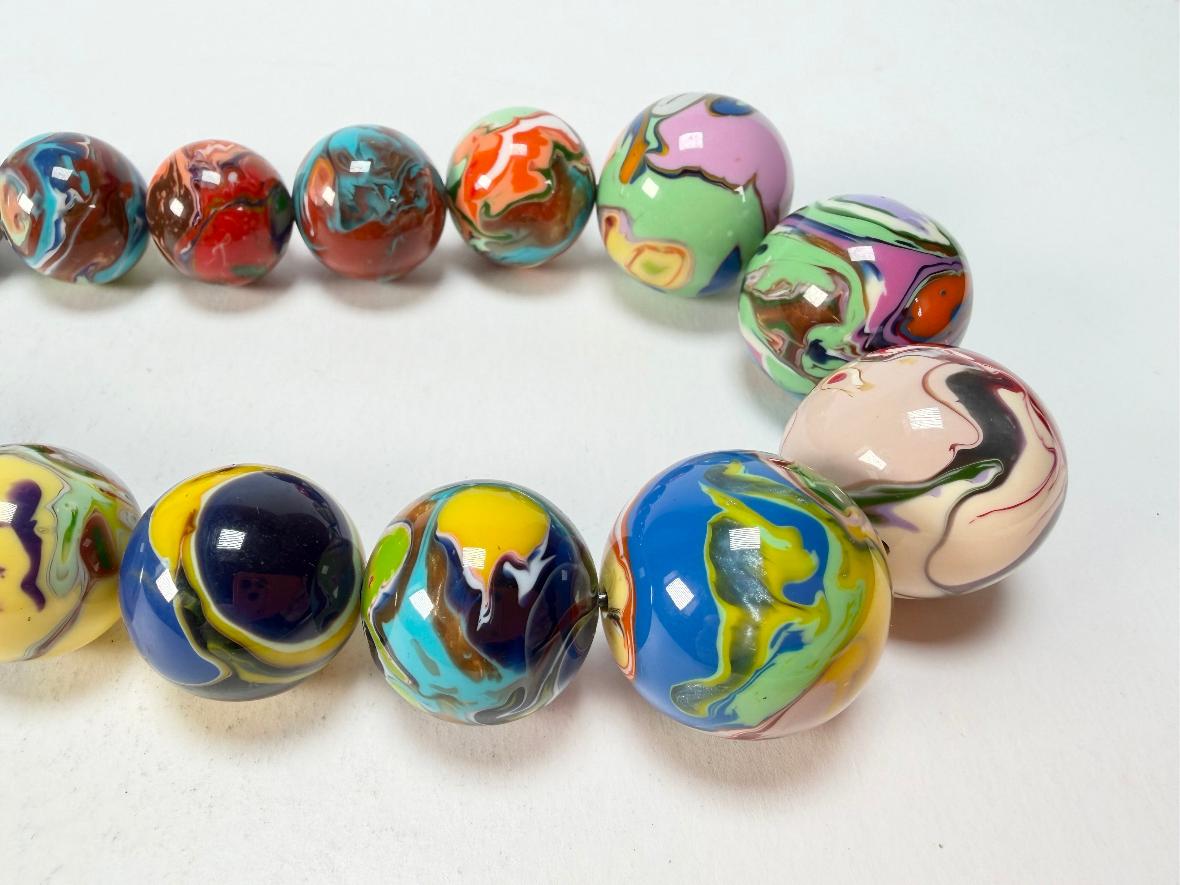 Sobral - Planets "Jupiter" Pollock Resin Necklace ( 005453 )