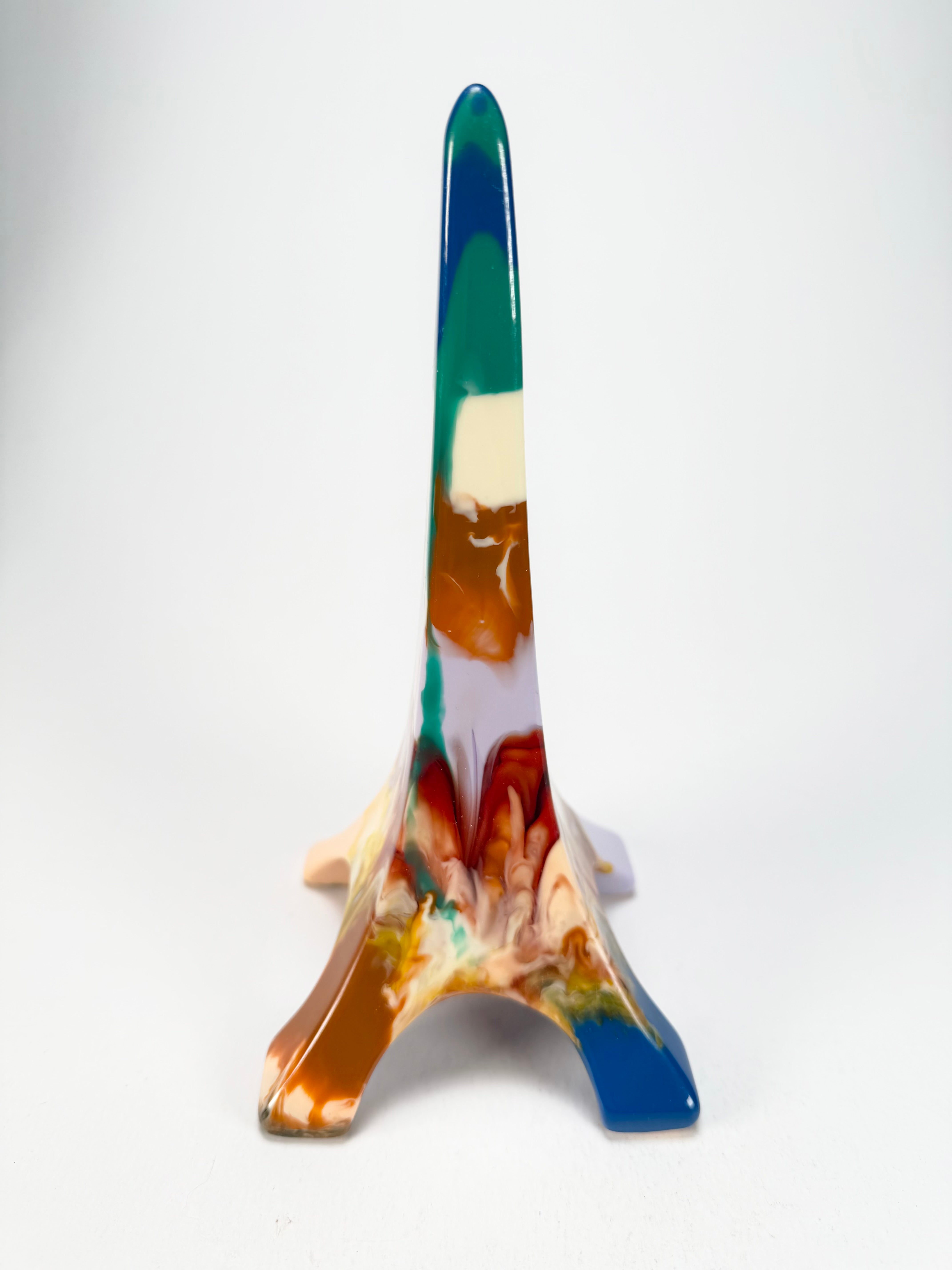 Sobral - Landmark "Eiffel Tower" Multi-Colour Pollock Large 18cm Statue Ornament ( 004426 )