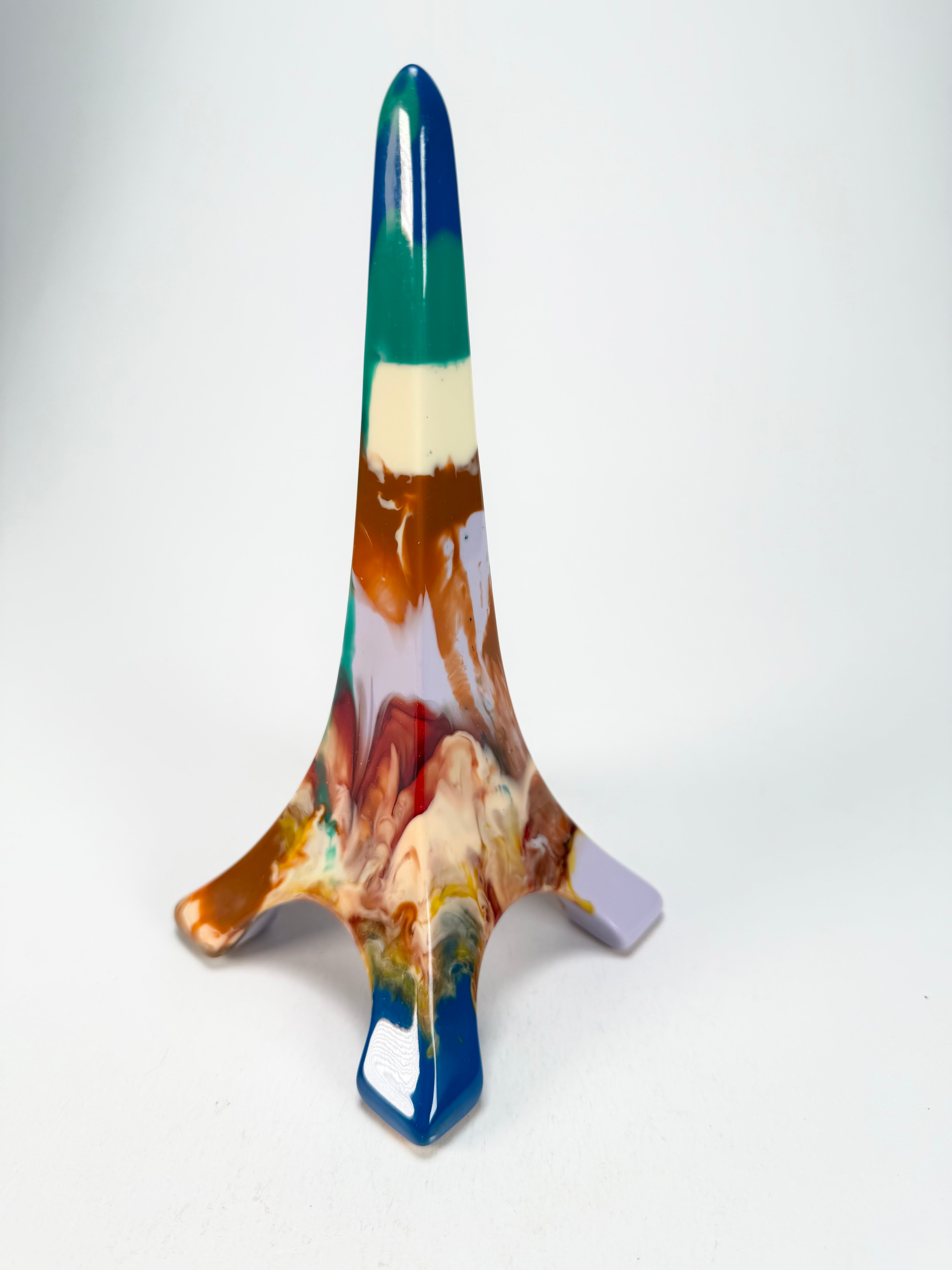 Sobral - Landmark "Eiffel Tower" Multi-Colour Pollock Large 18cm Statue Ornament ( 004426 )