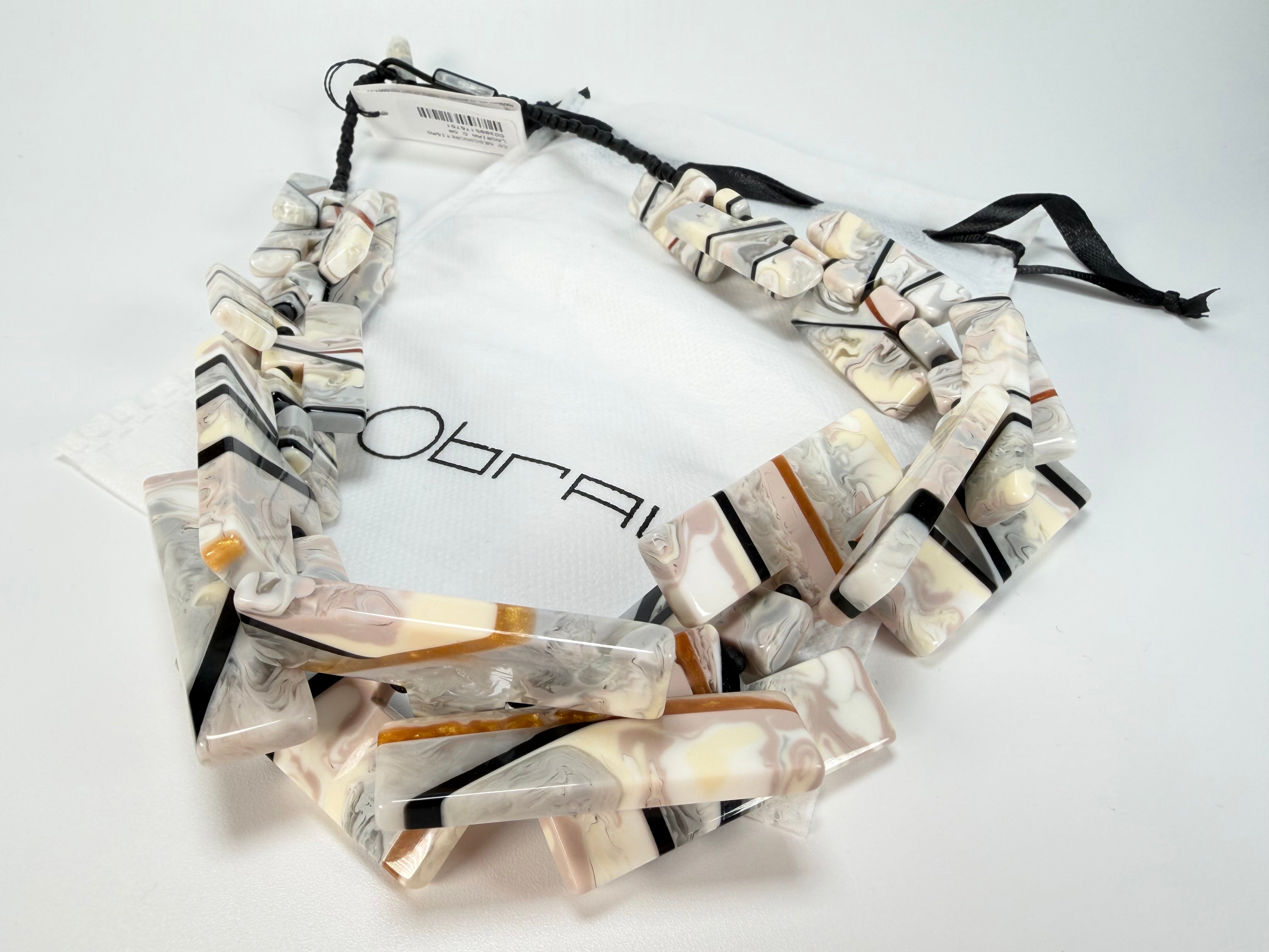 Sobral - Lágrima D'or "Neoconcretismo" Resin Necklace ( 003885 )