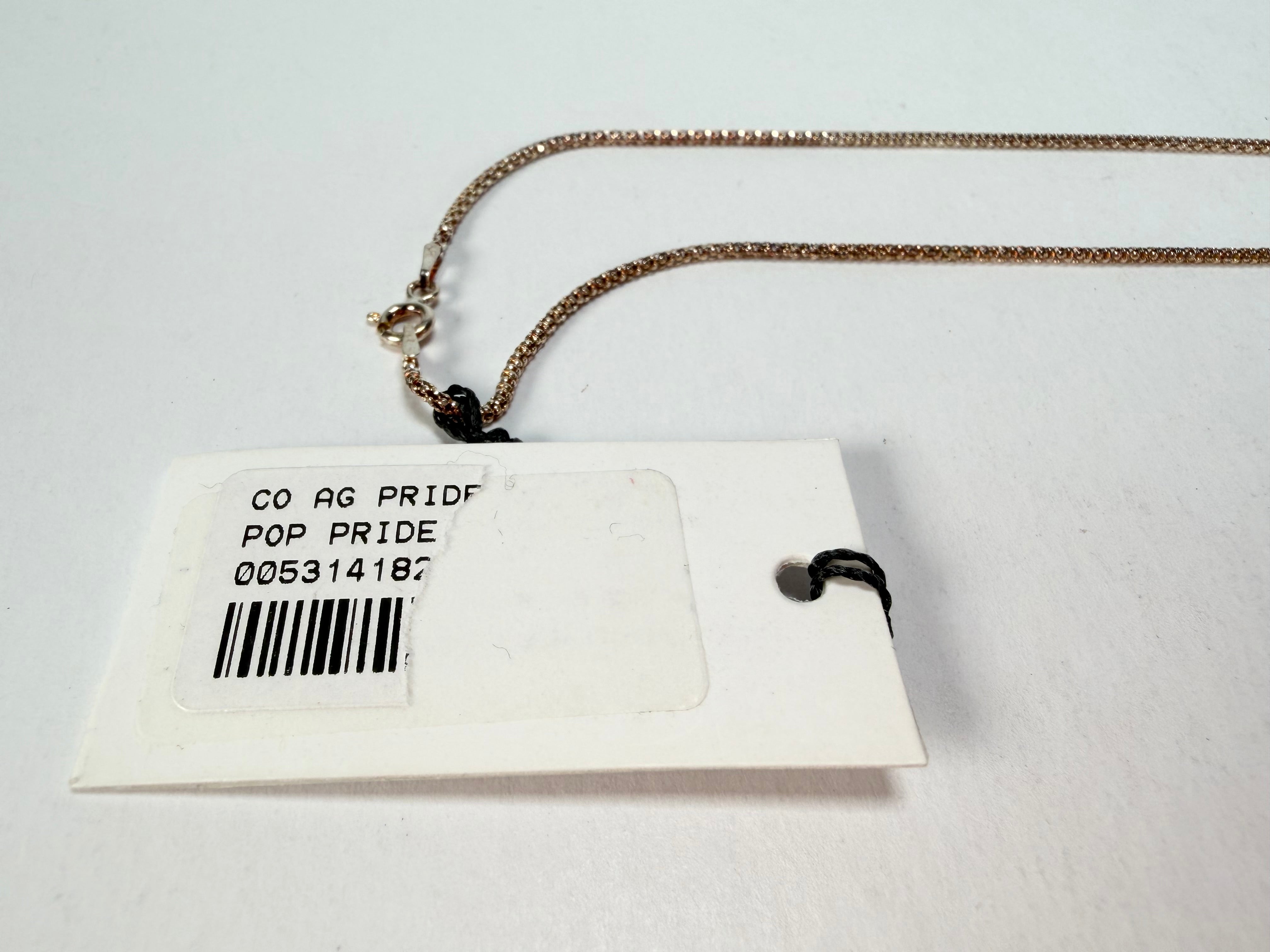 Sobral - Pop Pride "Heart" Resin AG Sliver Necklace ( 005314 )