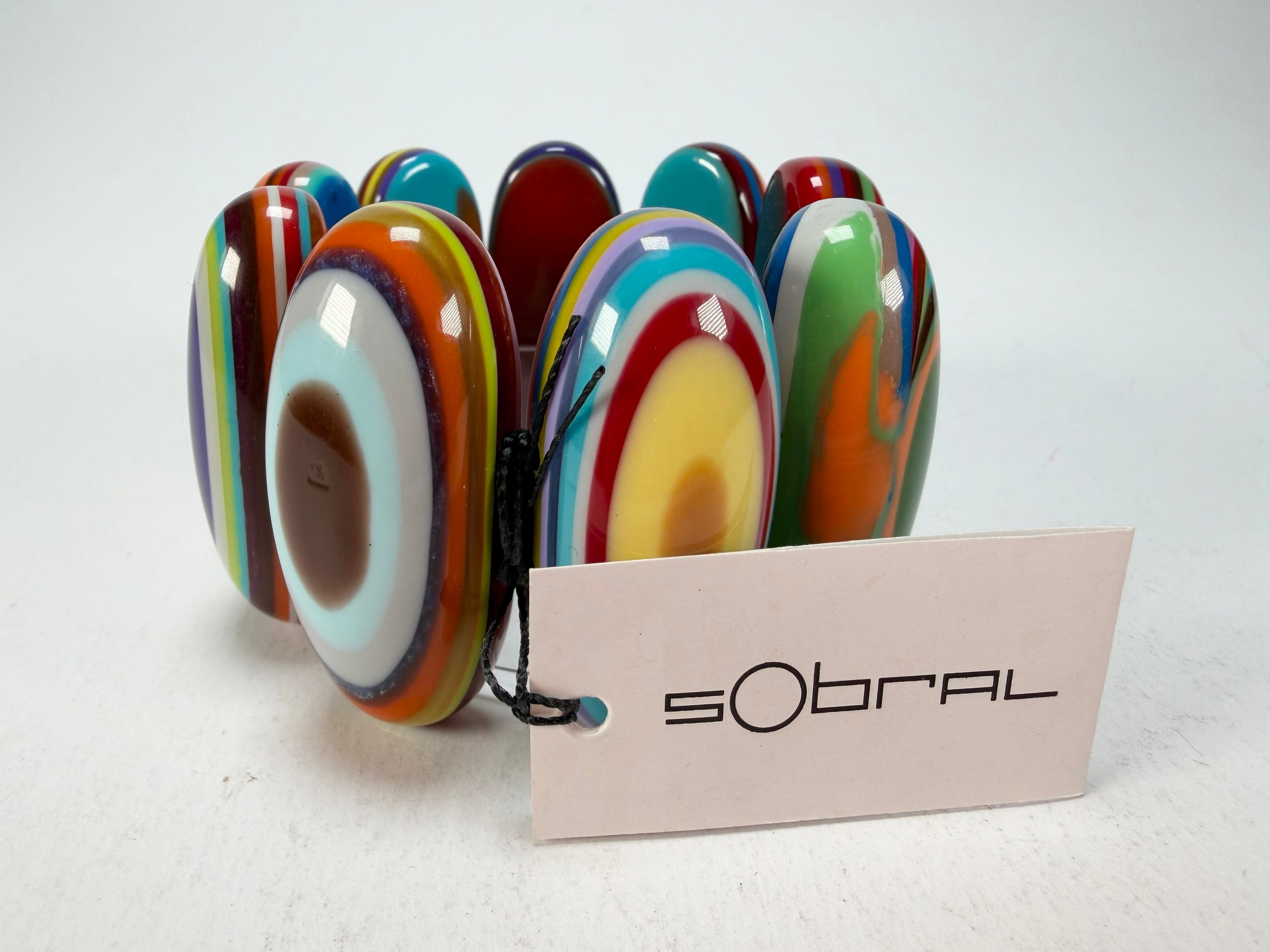 Sobral - Pop Art "Andy" Elasticated Resin Bracelet ( 005467 )