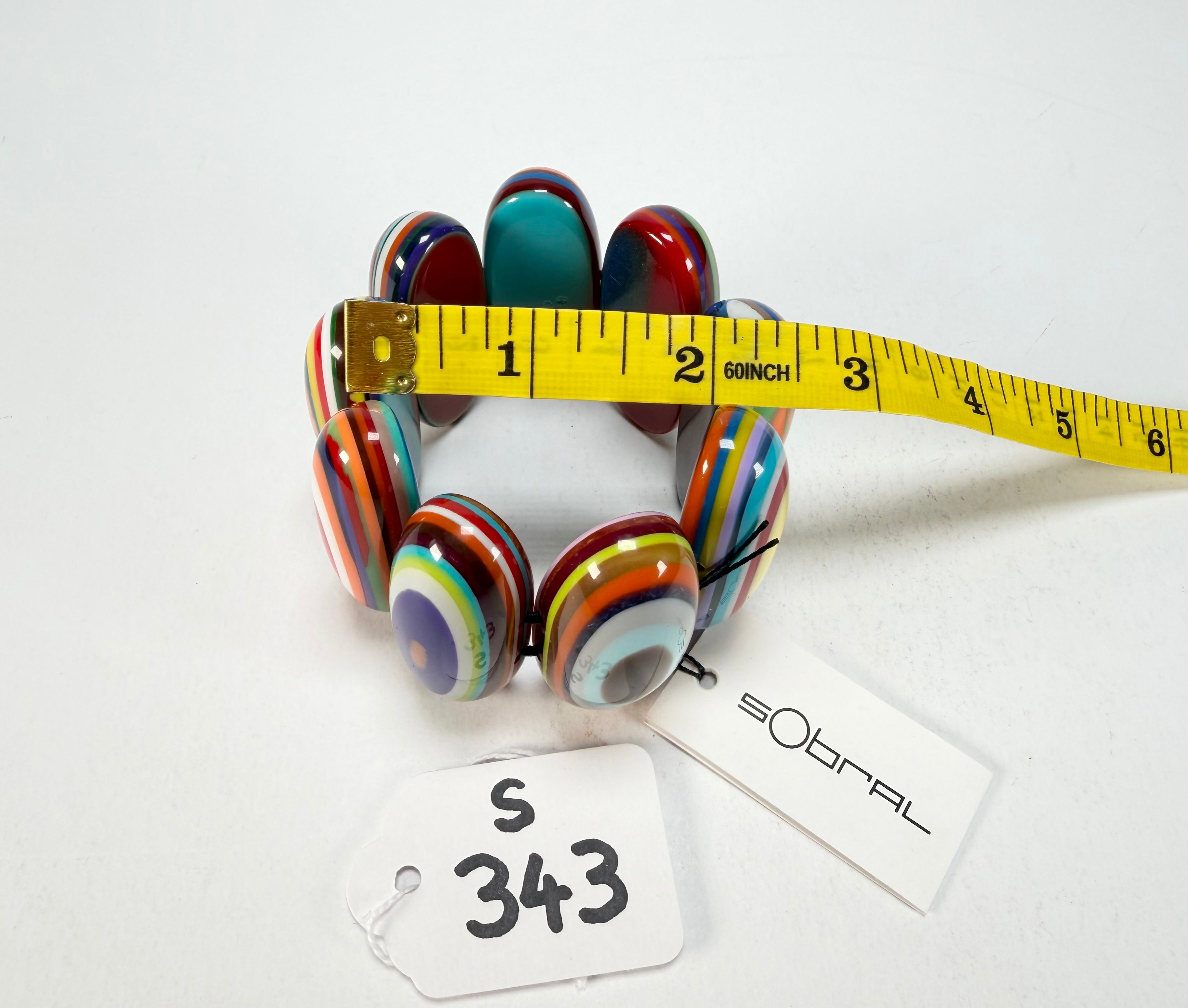 Sobral - Pop Art "Andy" Elasticated Resin Bracelet ( 005467 )