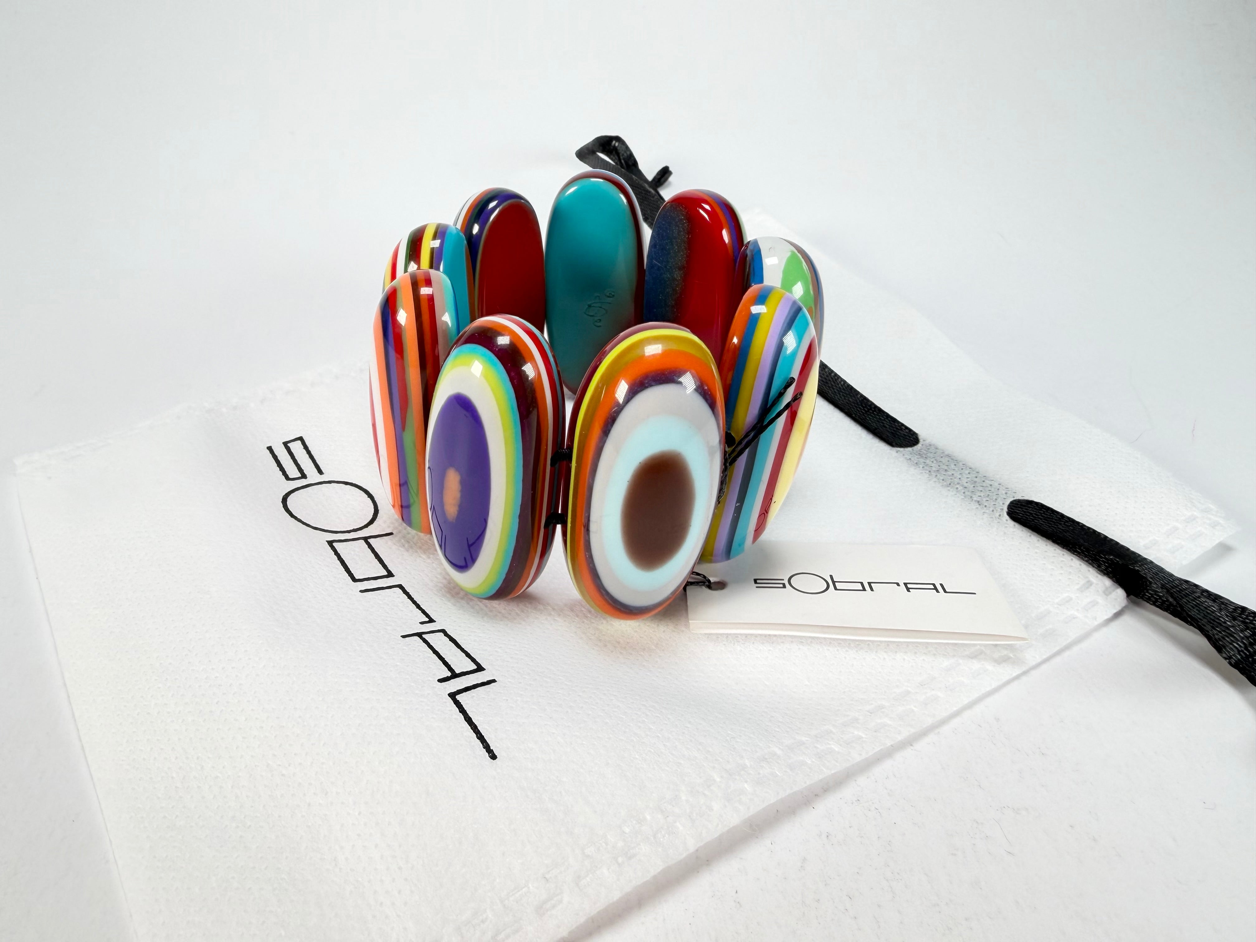 Sobral - Pop Art "Andy" Elasticated Resin Bracelet ( 005467 )