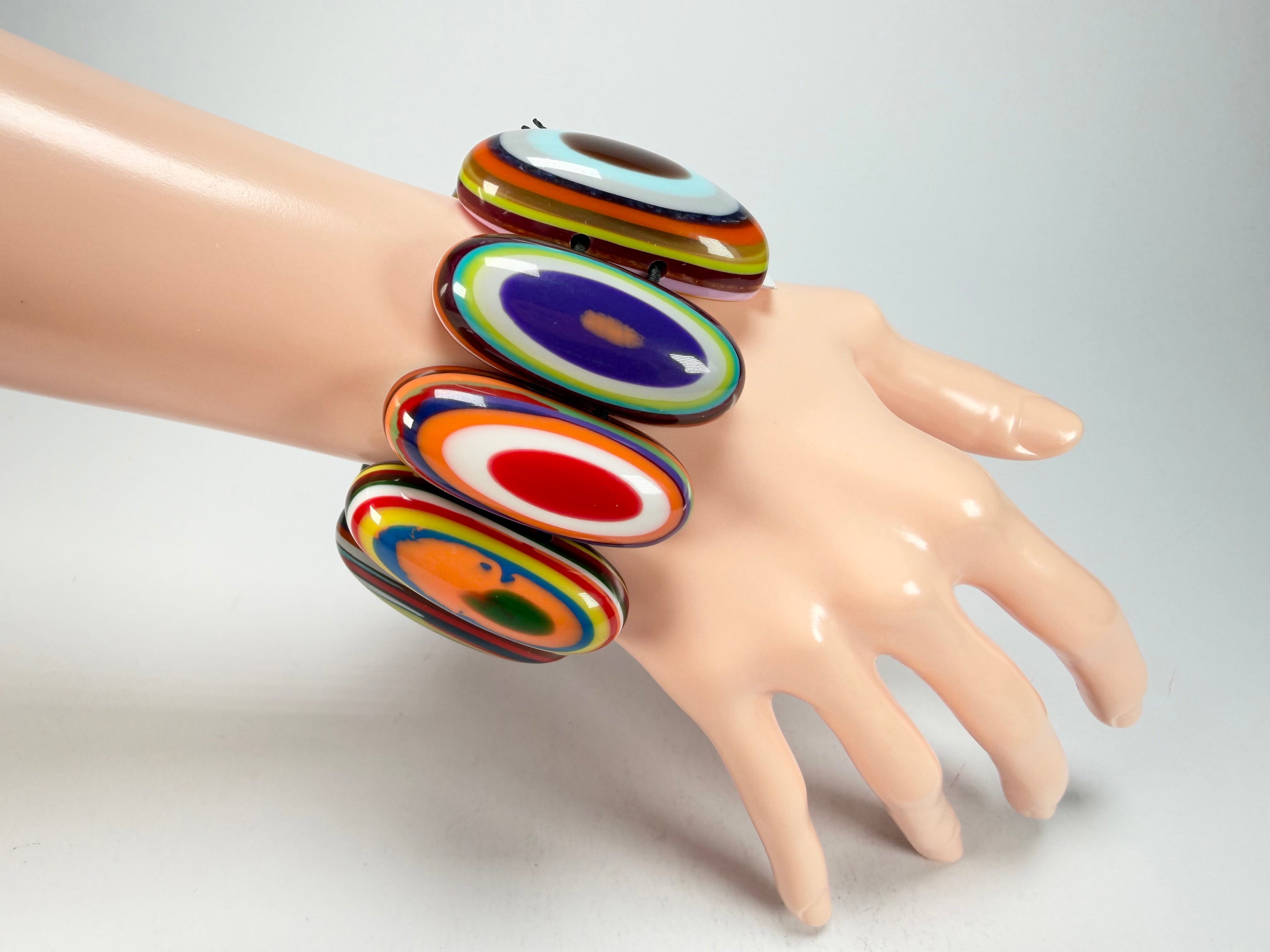 Sobral - Pop Art "Andy" Elasticated Resin Bracelet ( 005467 )