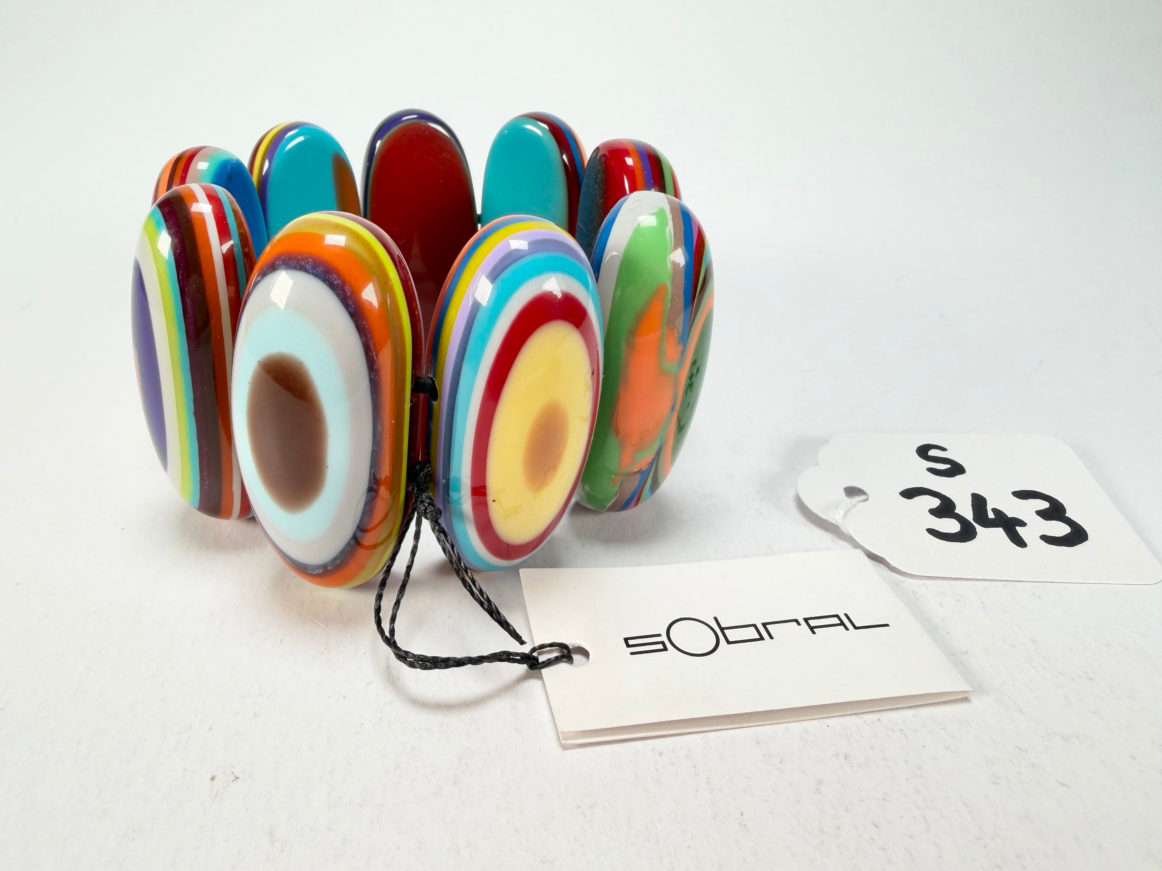 Sobral - Pop Art "Andy" Elasticated Resin Bracelet ( 005467 )