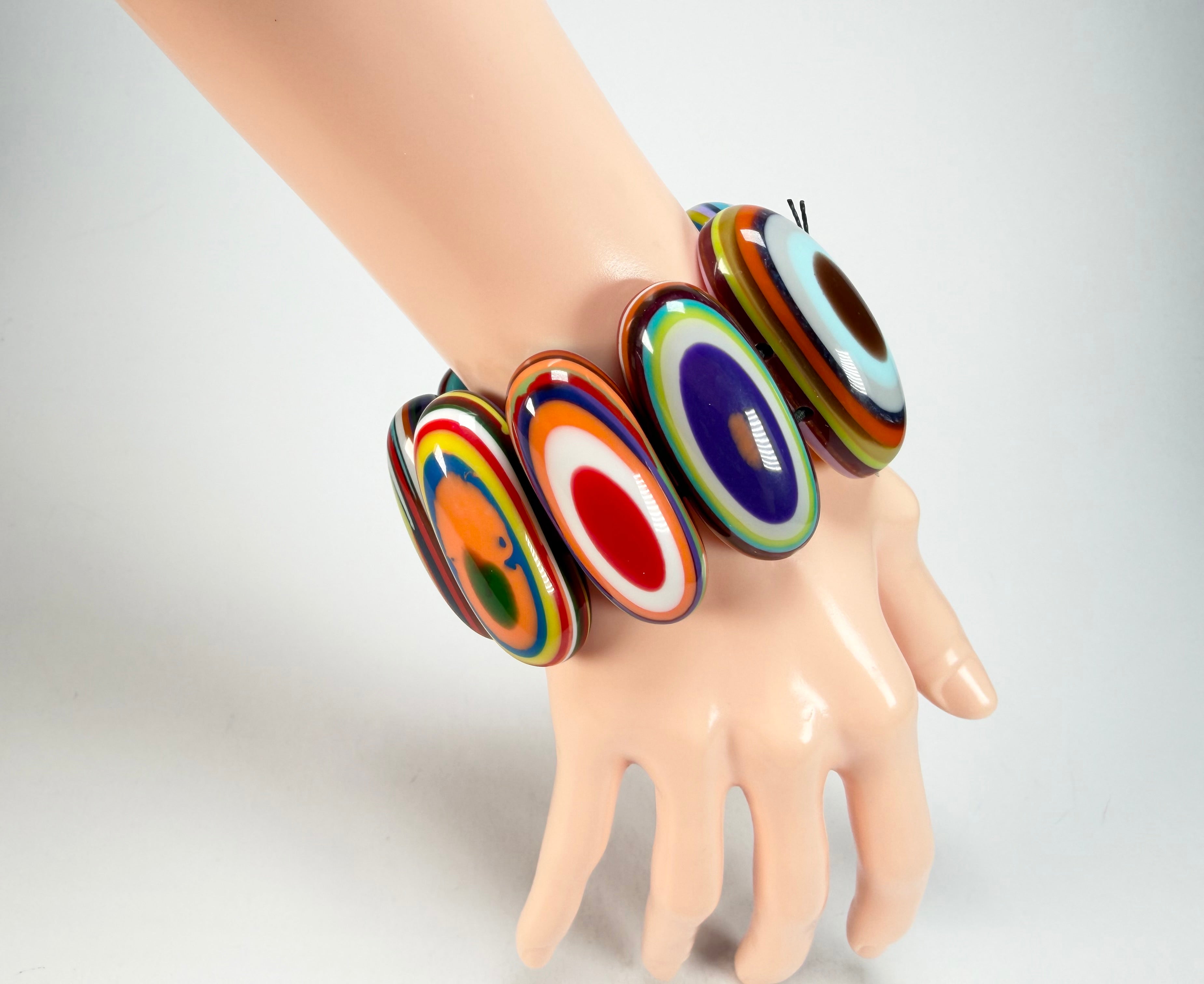 Sobral - Pop Art "Andy" Elasticated Resin Bracelet ( 005467 )