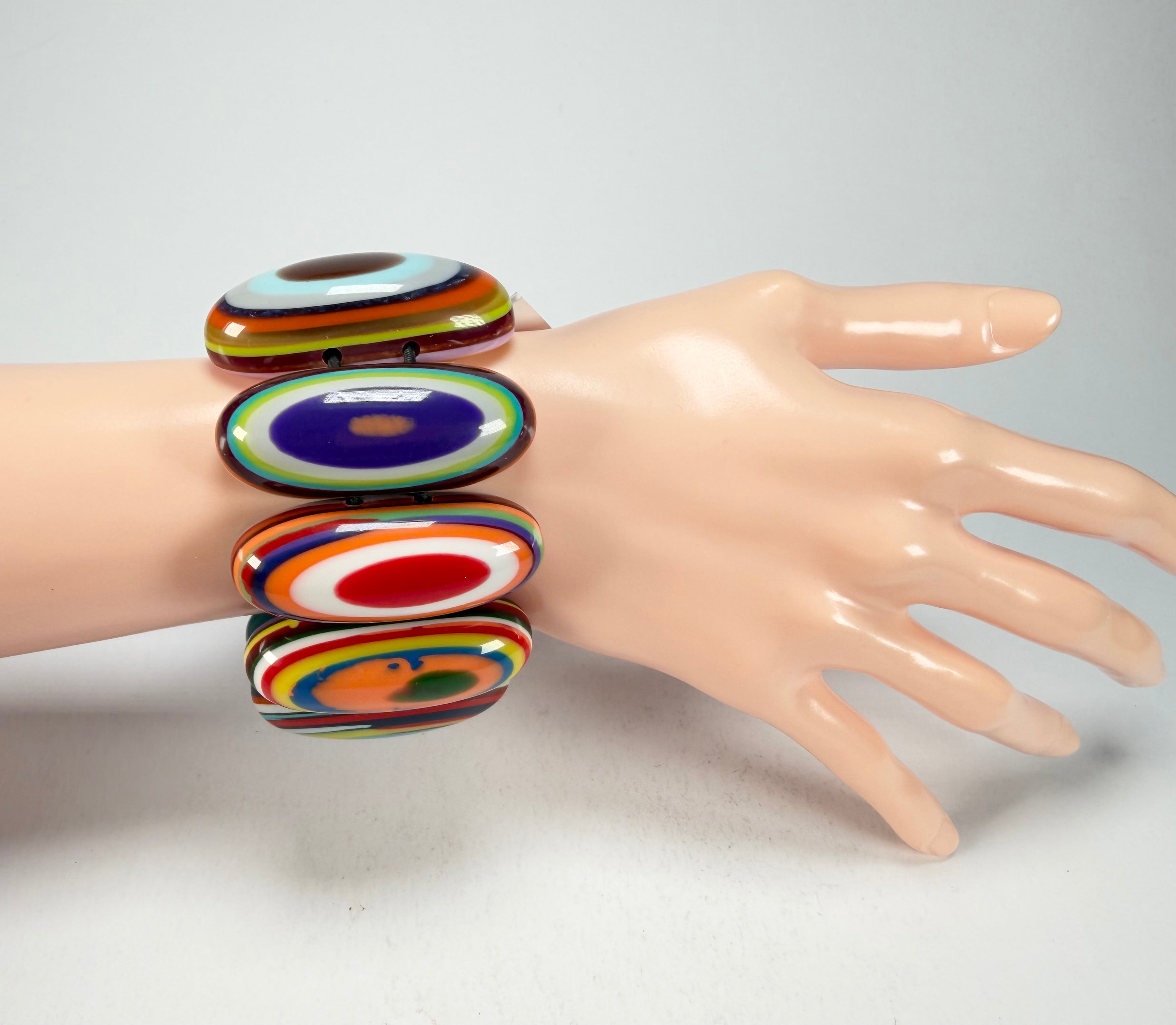 Sobral - Pop Art "Andy" Elasticated Resin Bracelet ( 005467 )