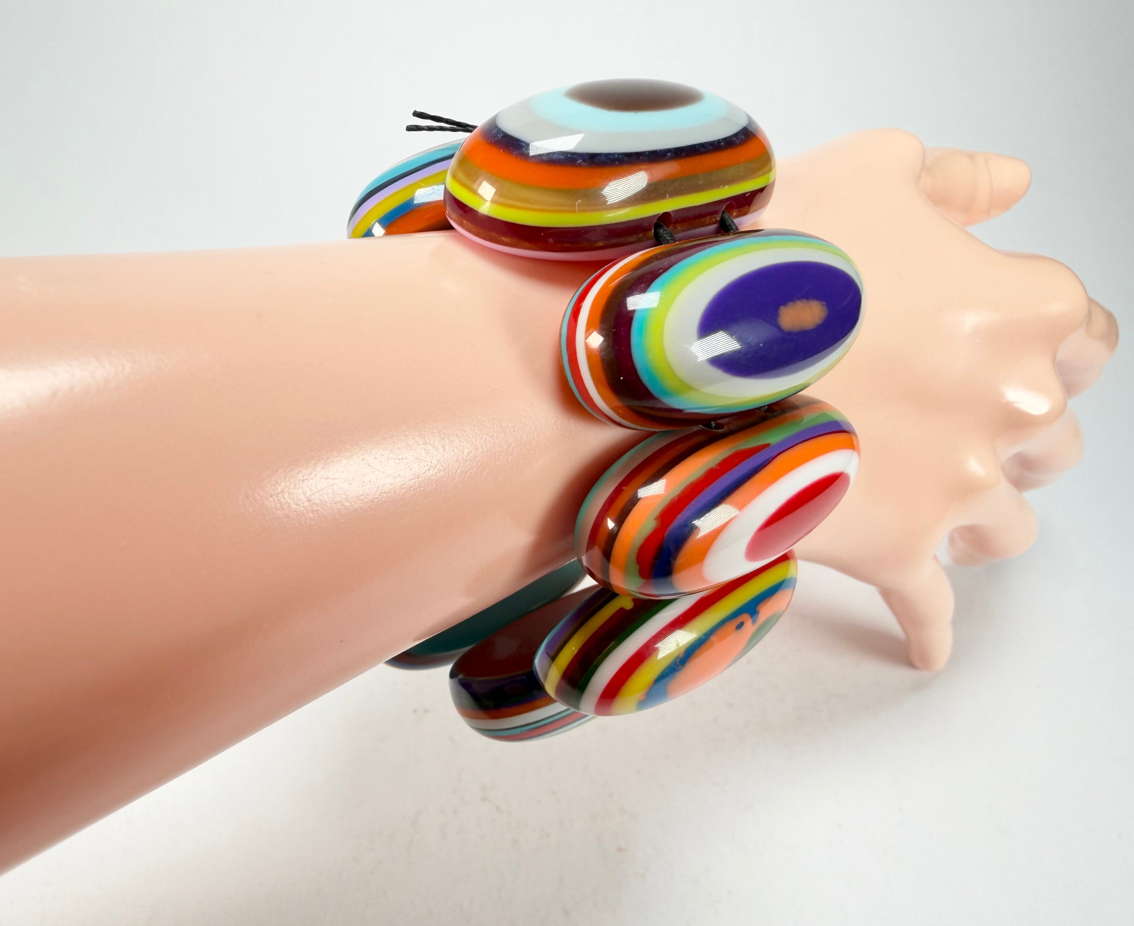 Sobral - Pop Art "Andy" Elasticated Resin Bracelet ( 005467 )