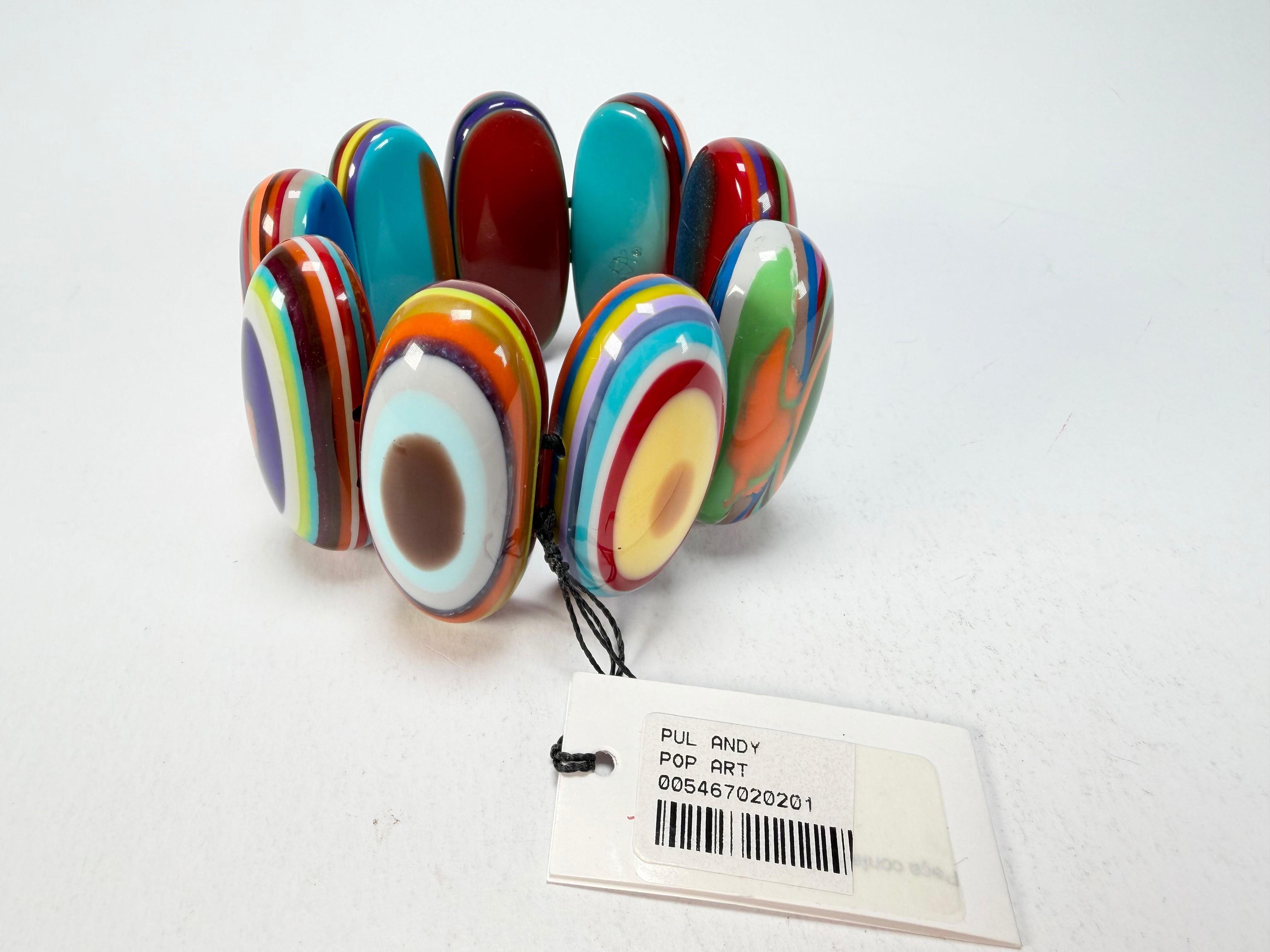 Sobral - Pop Art "Andy" Elasticated Resin Bracelet ( 005467 )