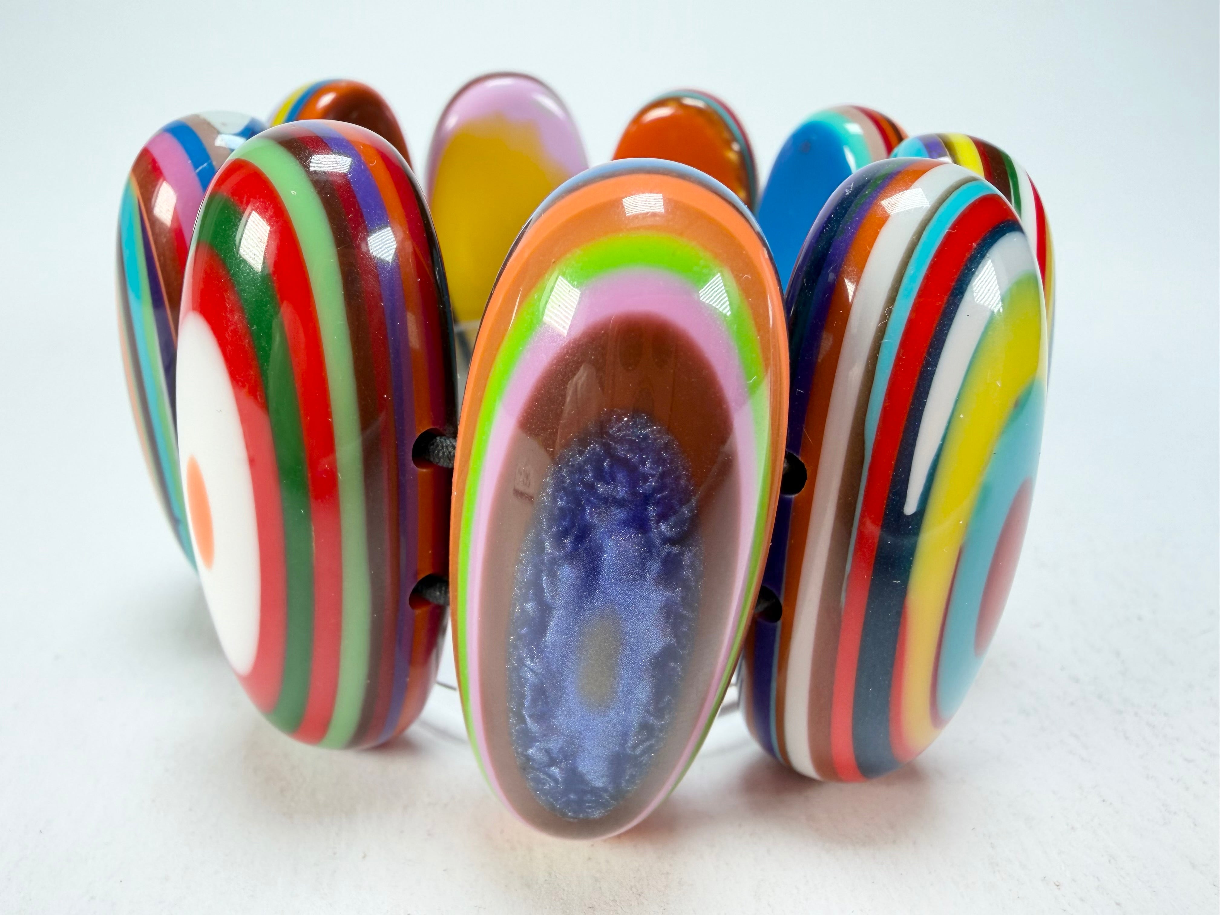 Sobral - Pop Art "Andy" Elasticated Resin Bracelet ( 005467 )