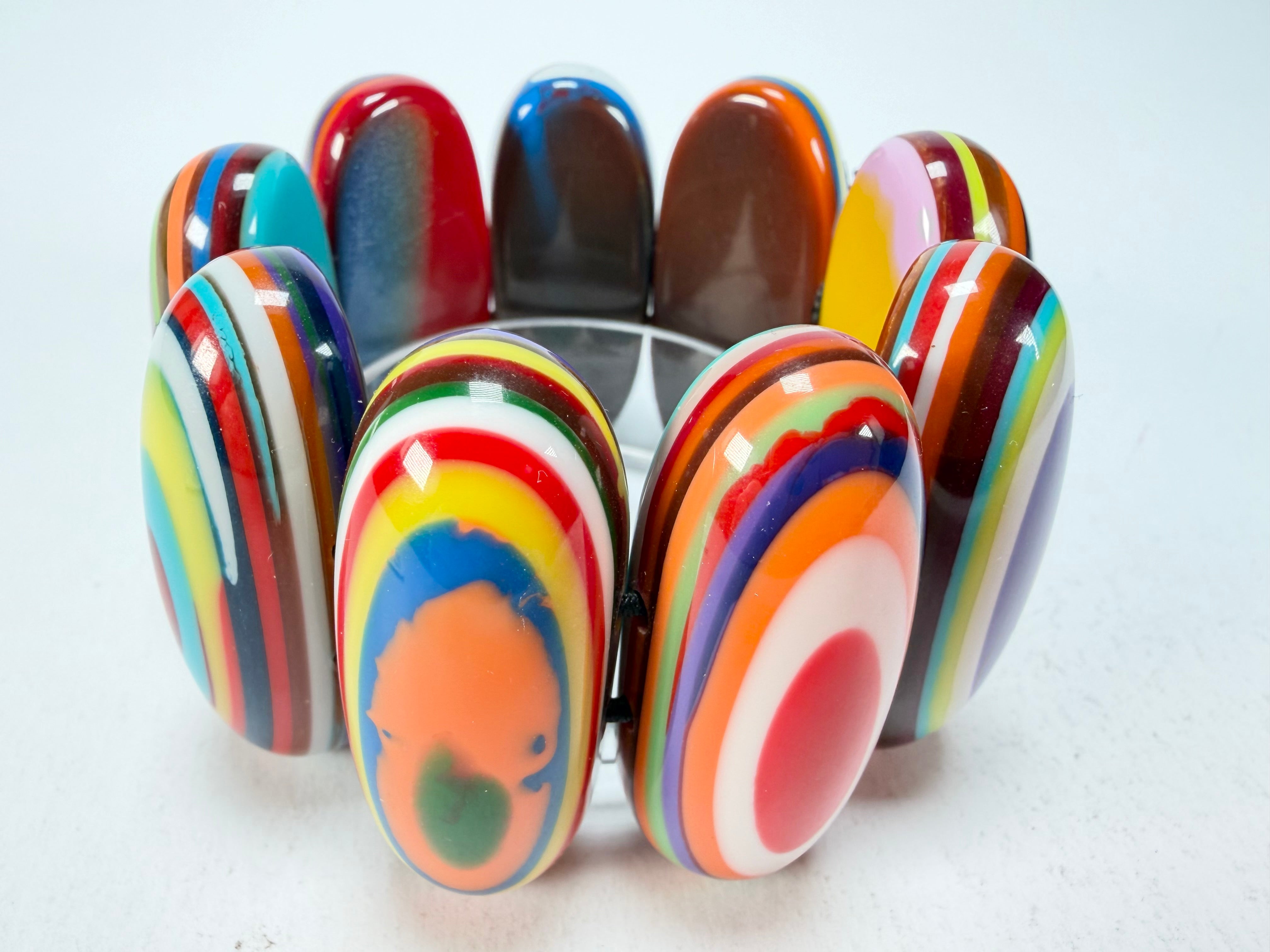 Sobral - Pop Art "Andy" Elasticated Resin Bracelet ( 005467 )