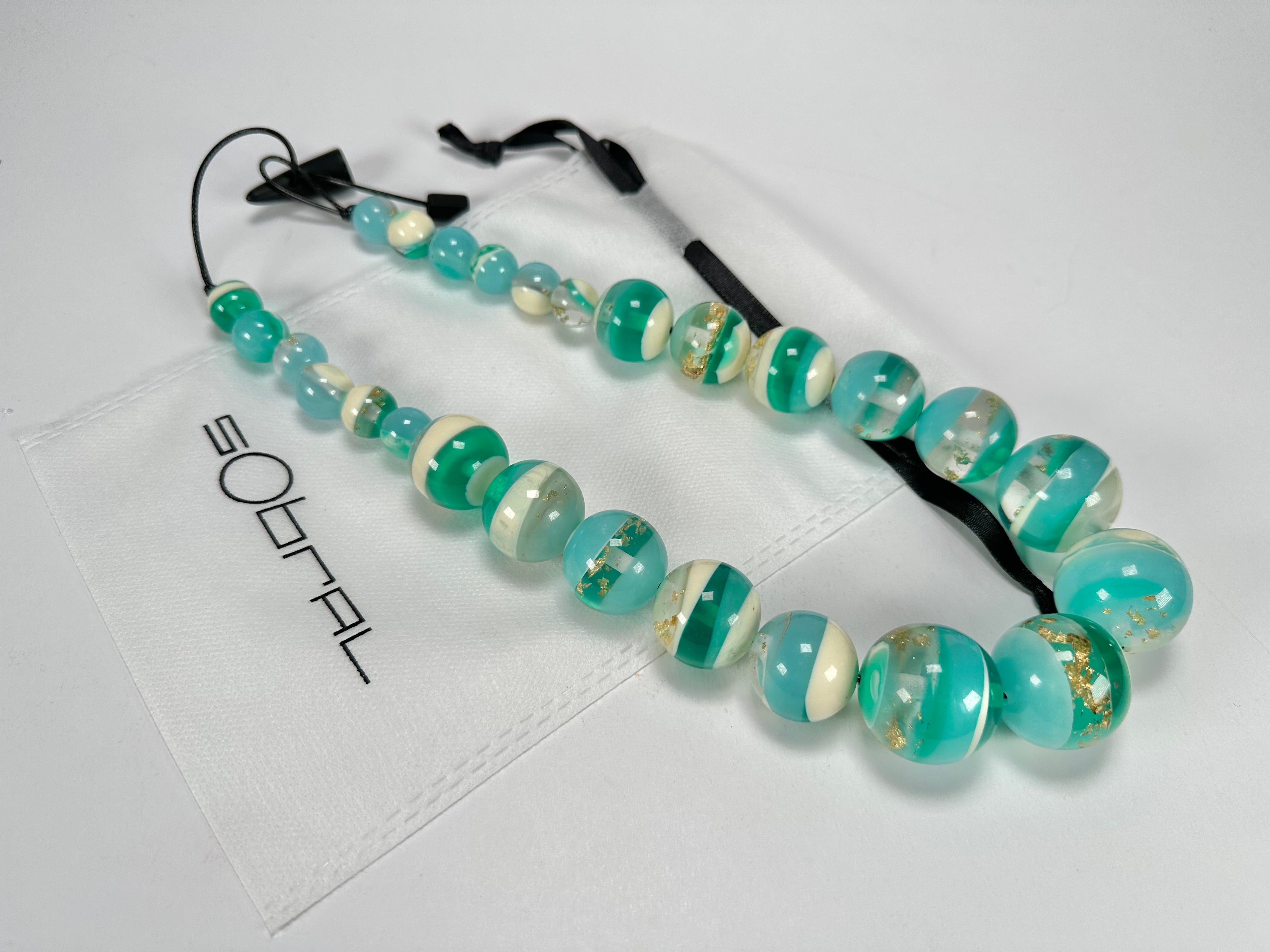 Sobral - Planets "Jupiter" Neptune Resin Necklace ( 005453 )
