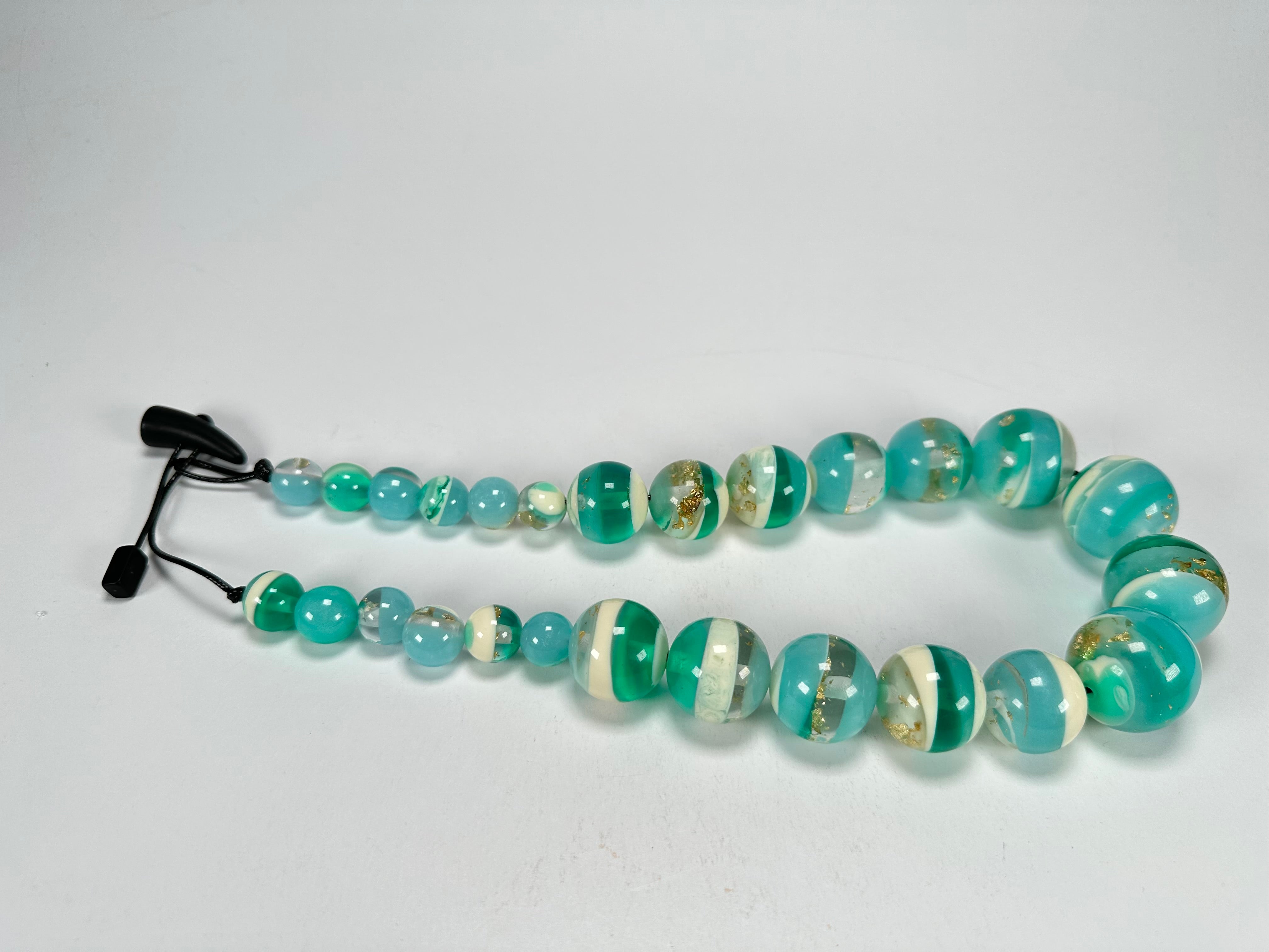 Sobral - Planets "Jupiter" Neptune Resin Necklace ( 005453 )