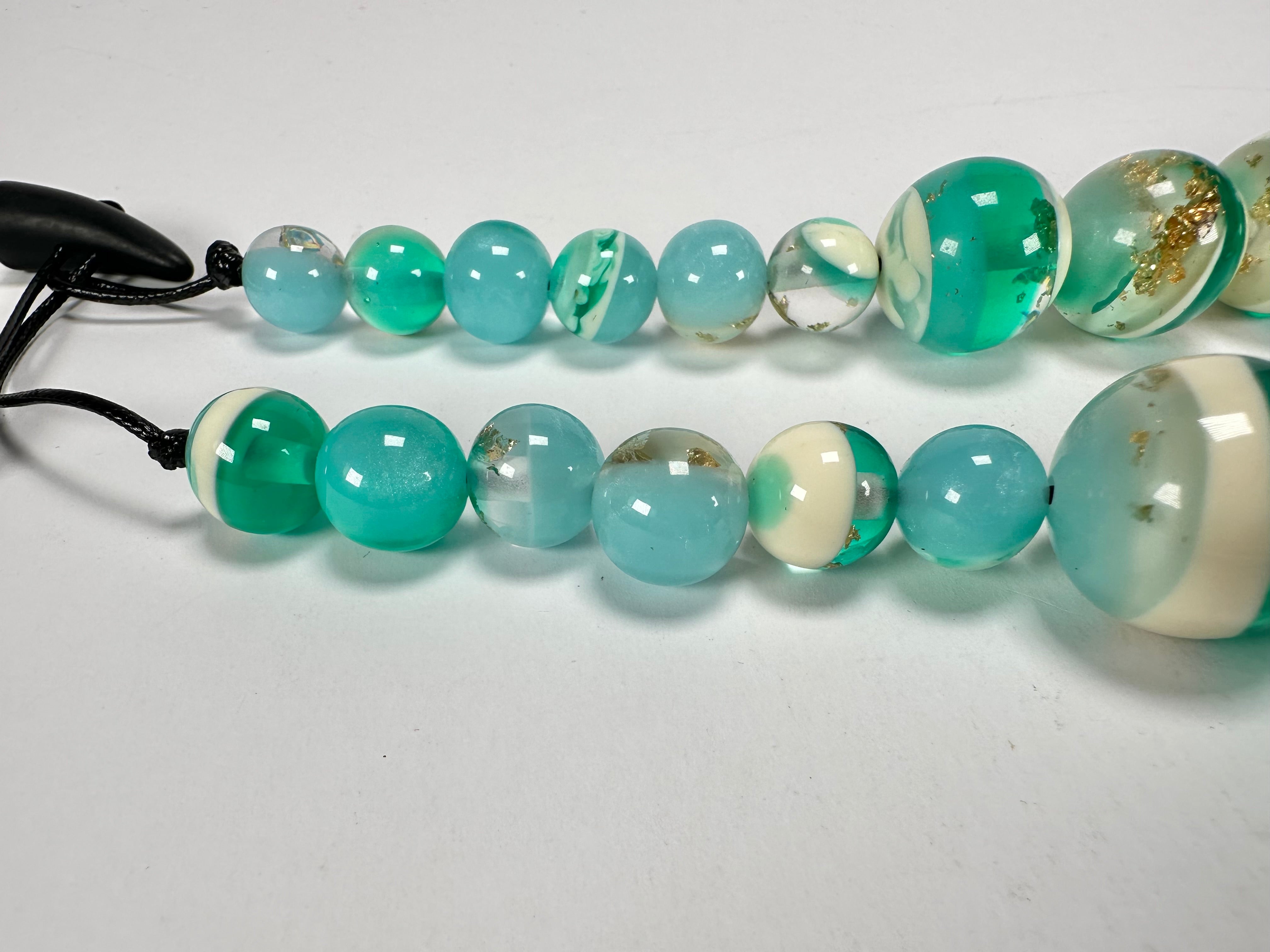 Sobral - Planets "Jupiter" Neptune Resin Necklace ( 005453 )