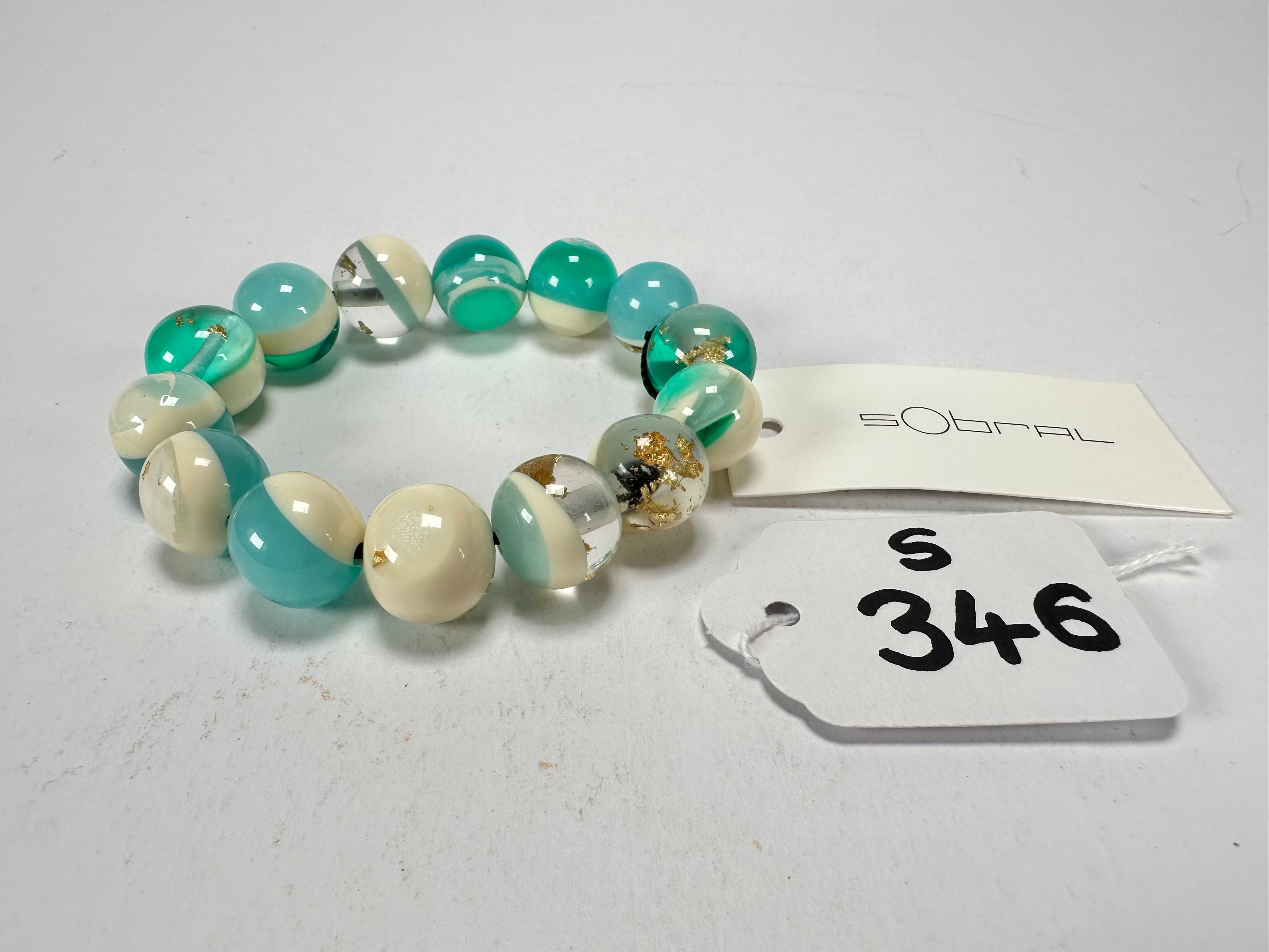 Sobral - Planets "Orbitalis" Neptune Elasticated Resin Bracelet ( 005454 )