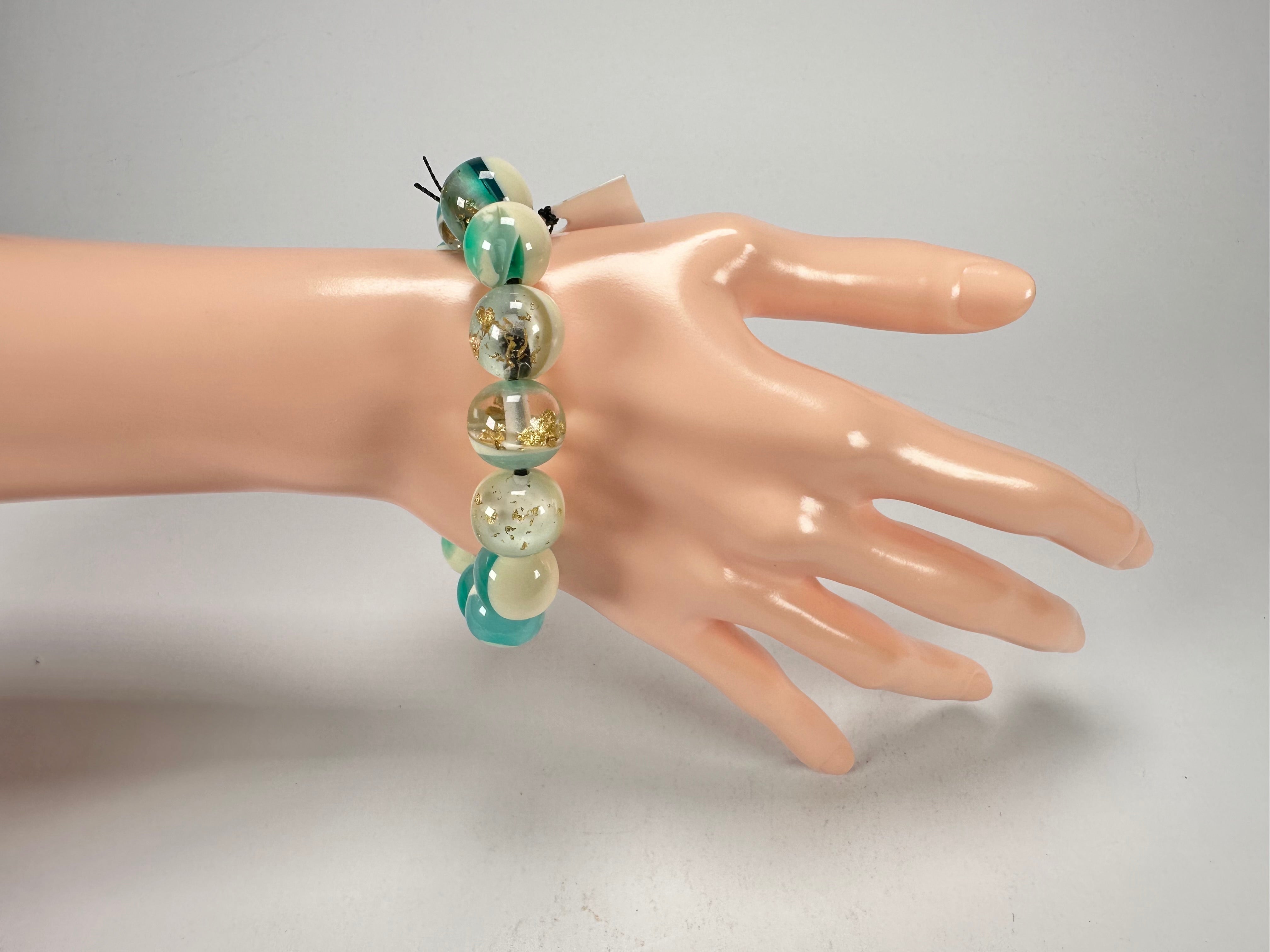 Sobral - Planets "Orbitalis" Neptune Elasticated Resin Bracelet ( 005454 )