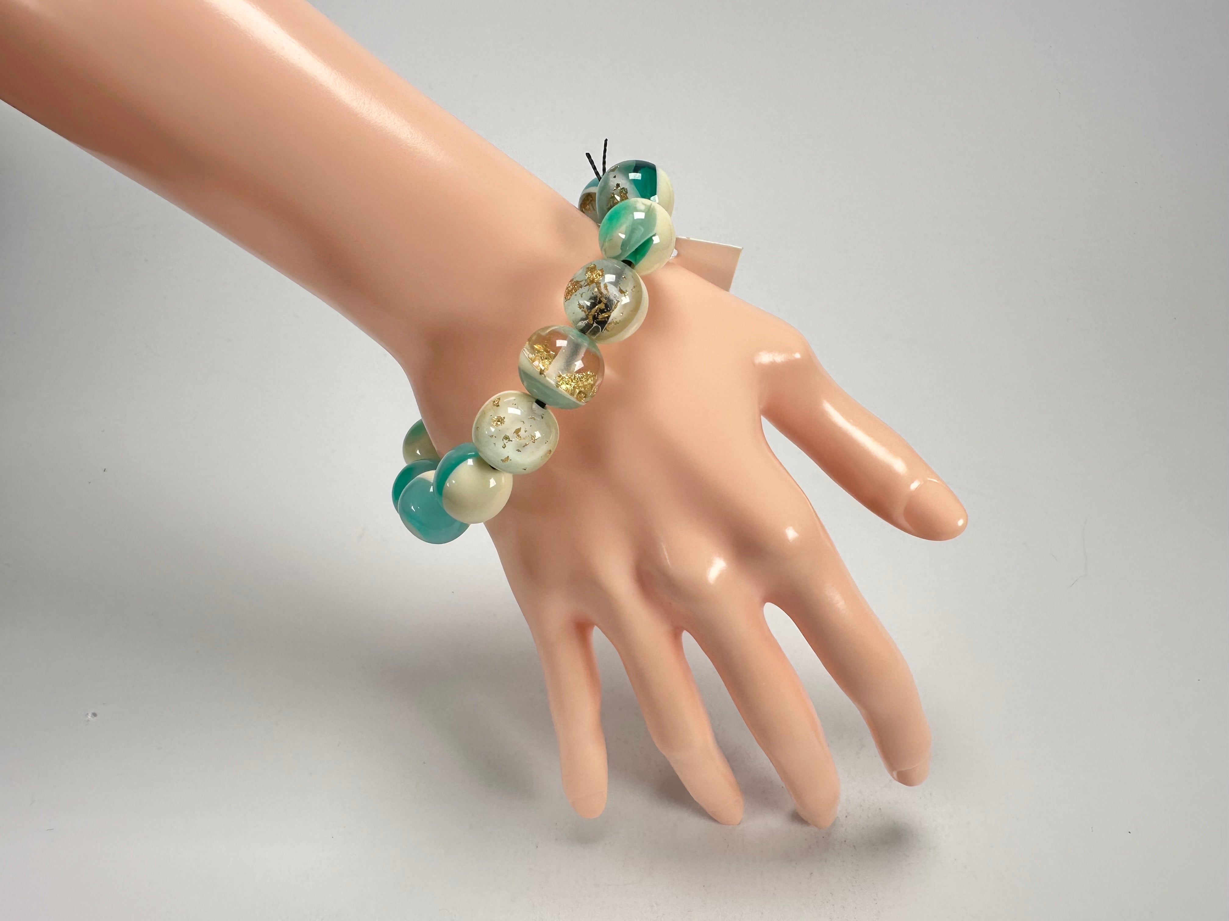 Sobral - Planets "Orbitalis" Neptune Elasticated Resin Bracelet ( 005454 )