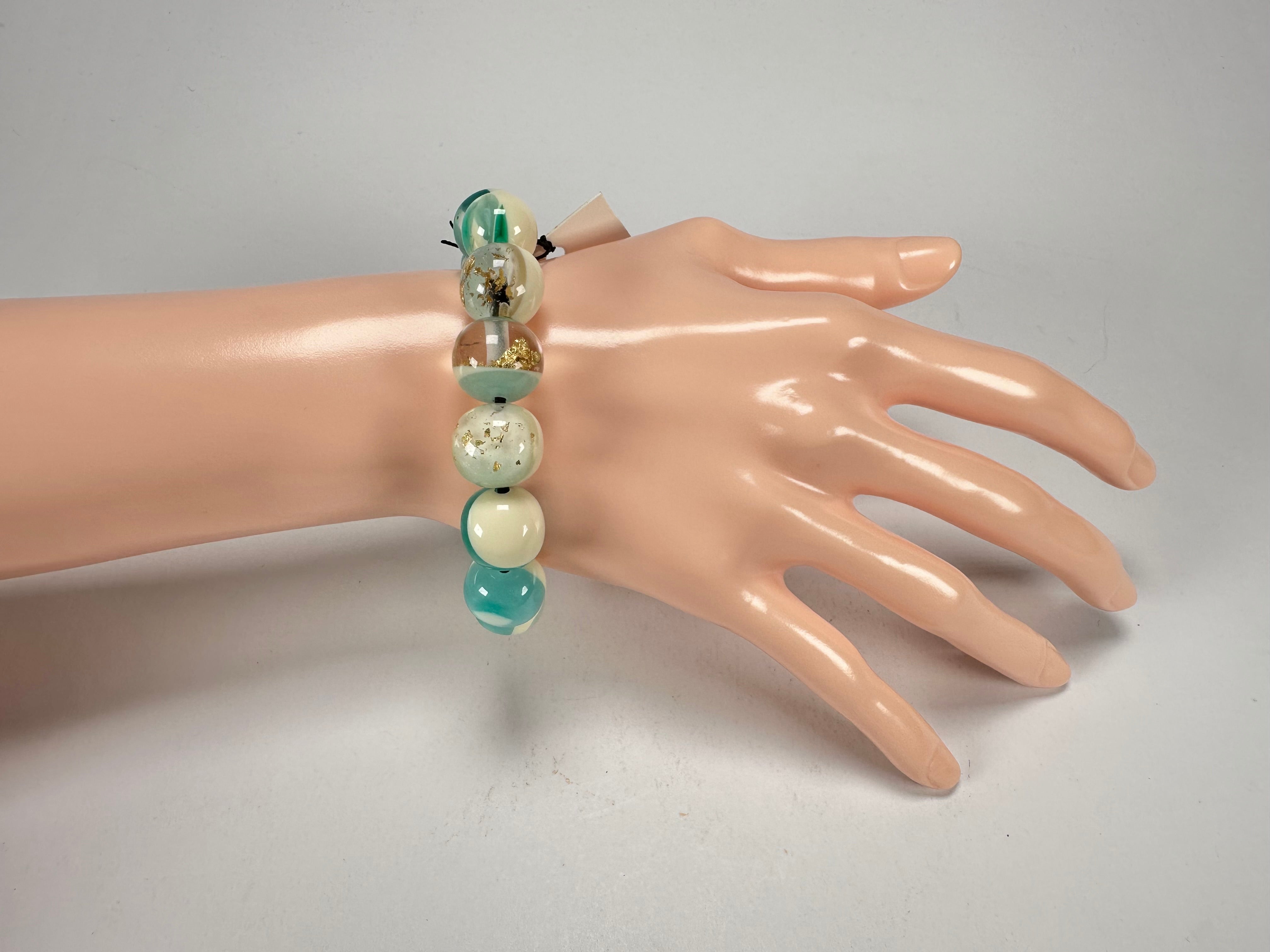 Sobral - Planets "Orbitalis" Neptune Elasticated Resin Bracelet ( 005454 )