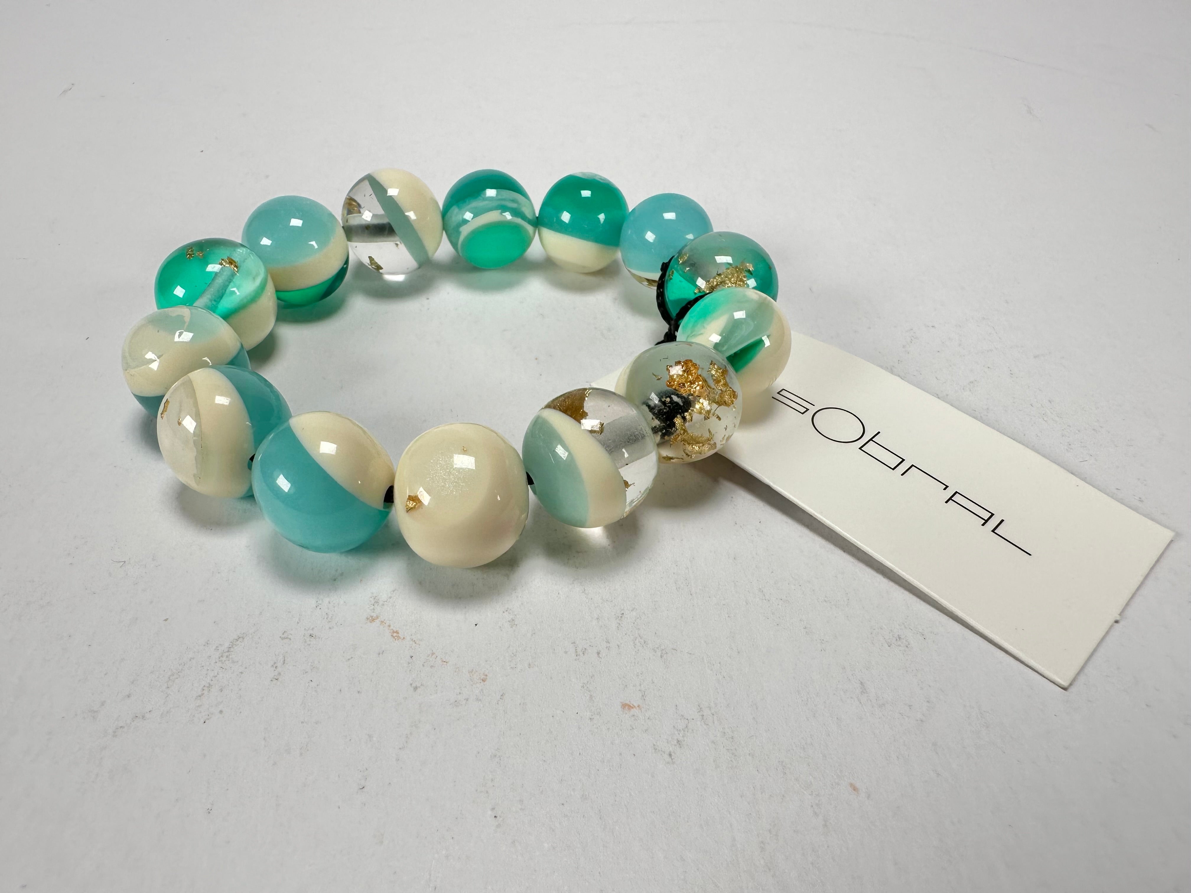 Sobral - Planets "Orbitalis" Neptune Elasticated Resin Bracelet ( 005454 )