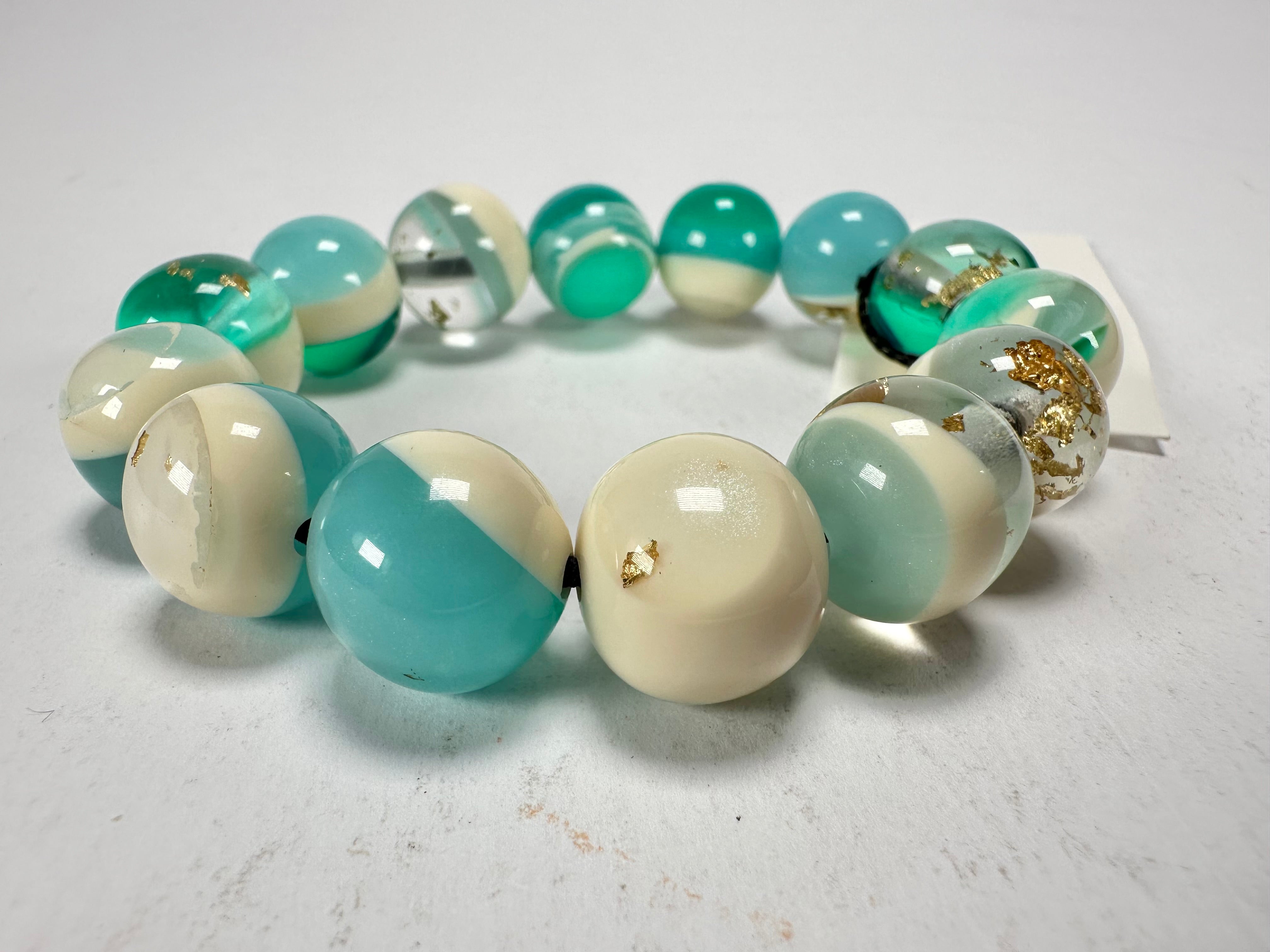 Sobral - Planets "Orbitalis" Neptune Elasticated Resin Bracelet ( 005454 )