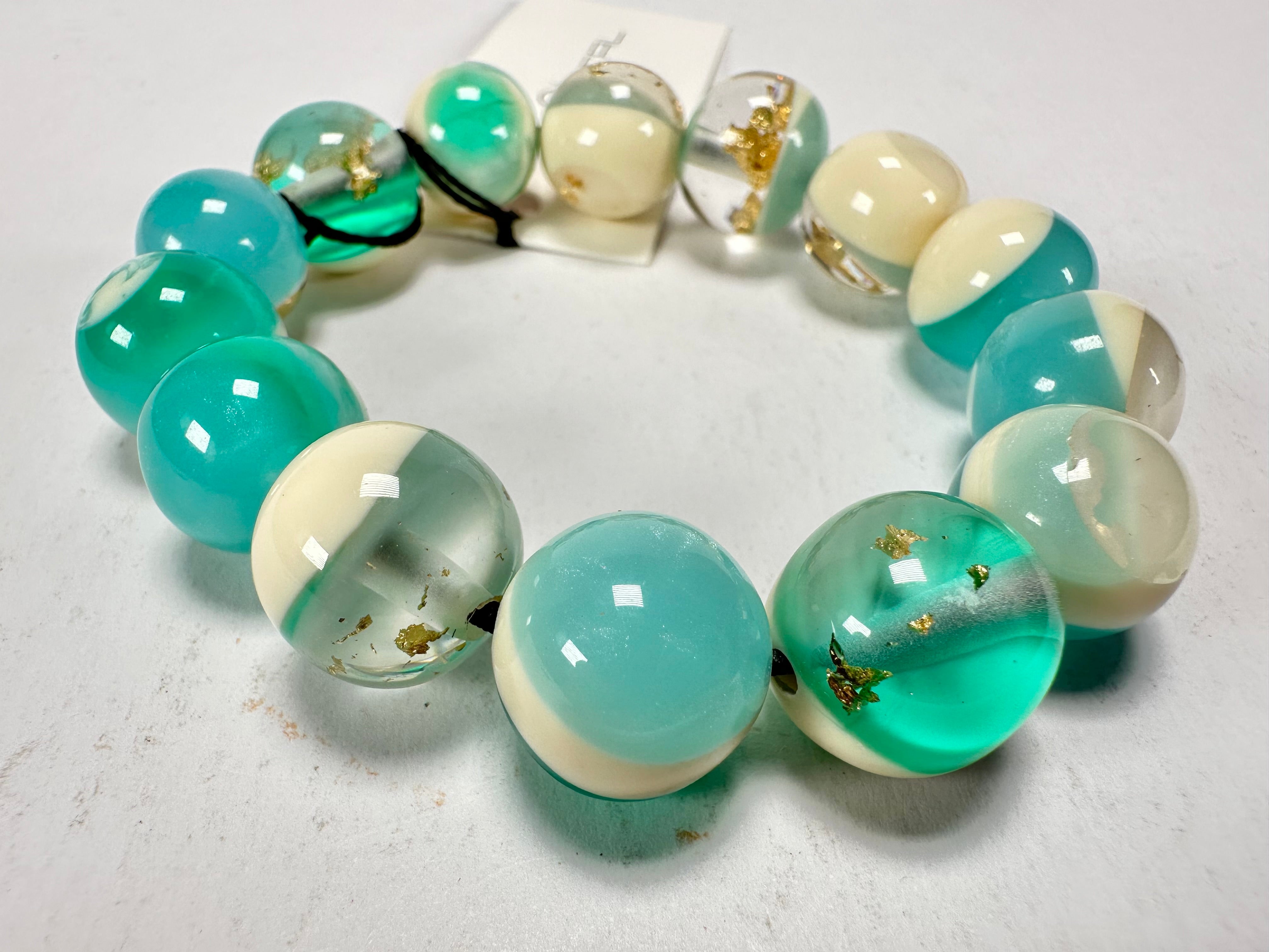 Sobral - Planets "Orbitalis" Neptune Elasticated Resin Bracelet ( 005454 )