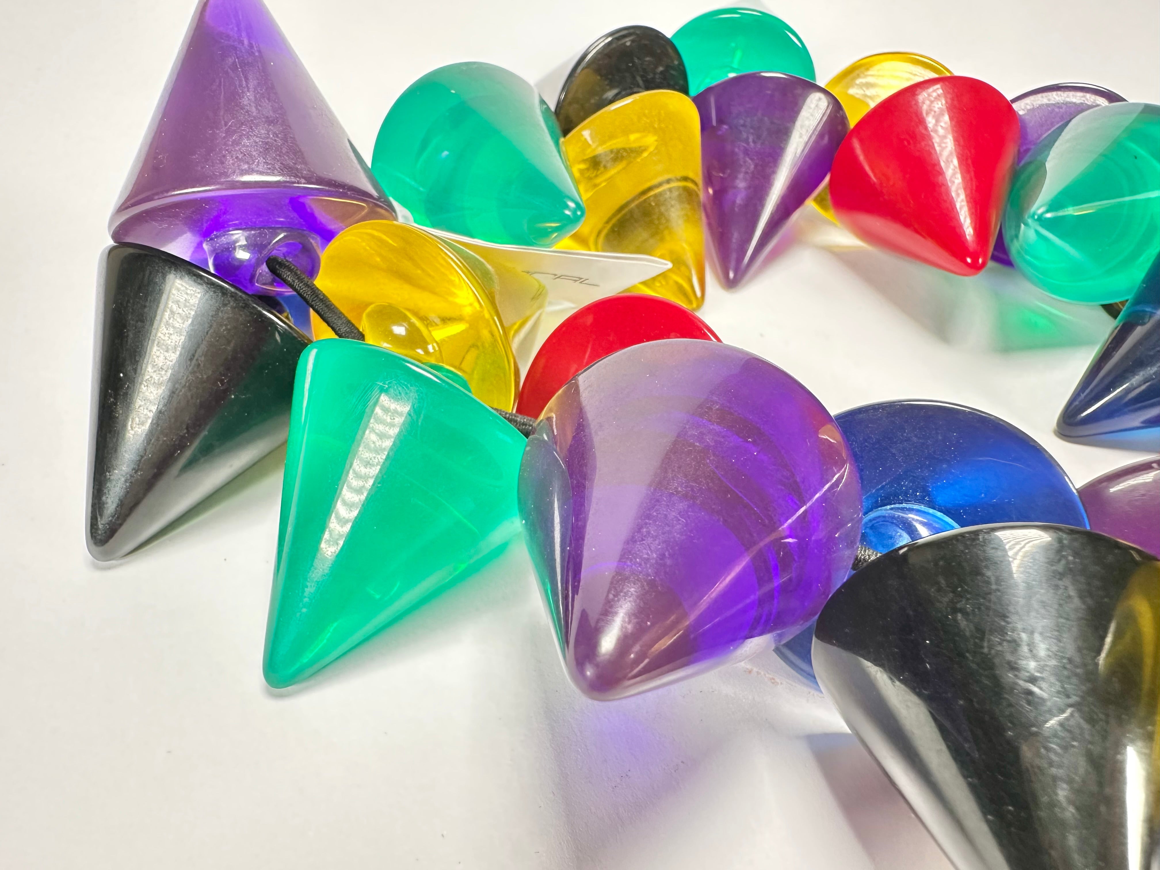 Sobral - Mix 2023 "Escultura" Cones Mix Resin Necklace ( 000301 )