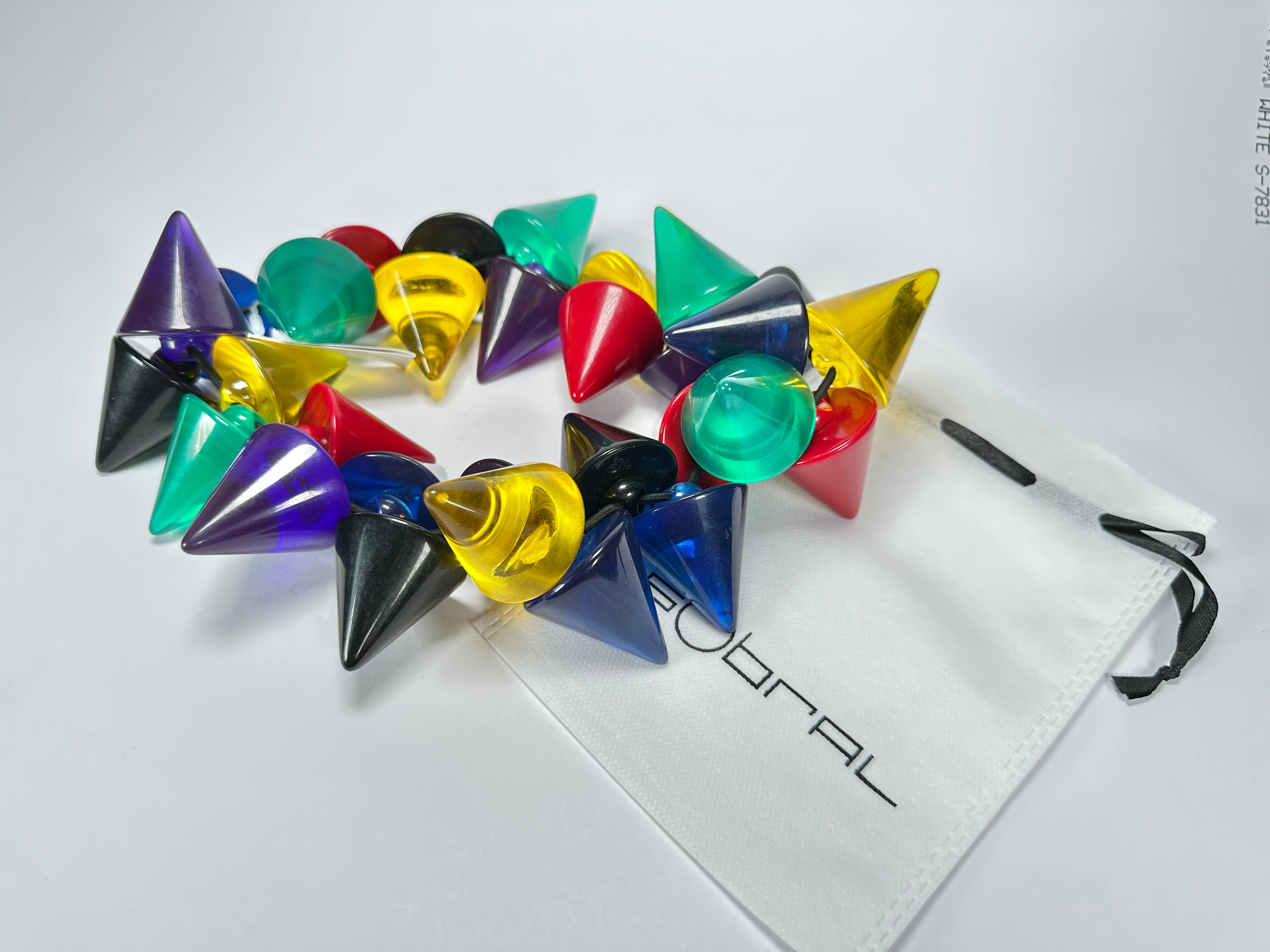 Sobral - Mix 2023 "Escultura" Cones Mix Resin Necklace ( 000301 )