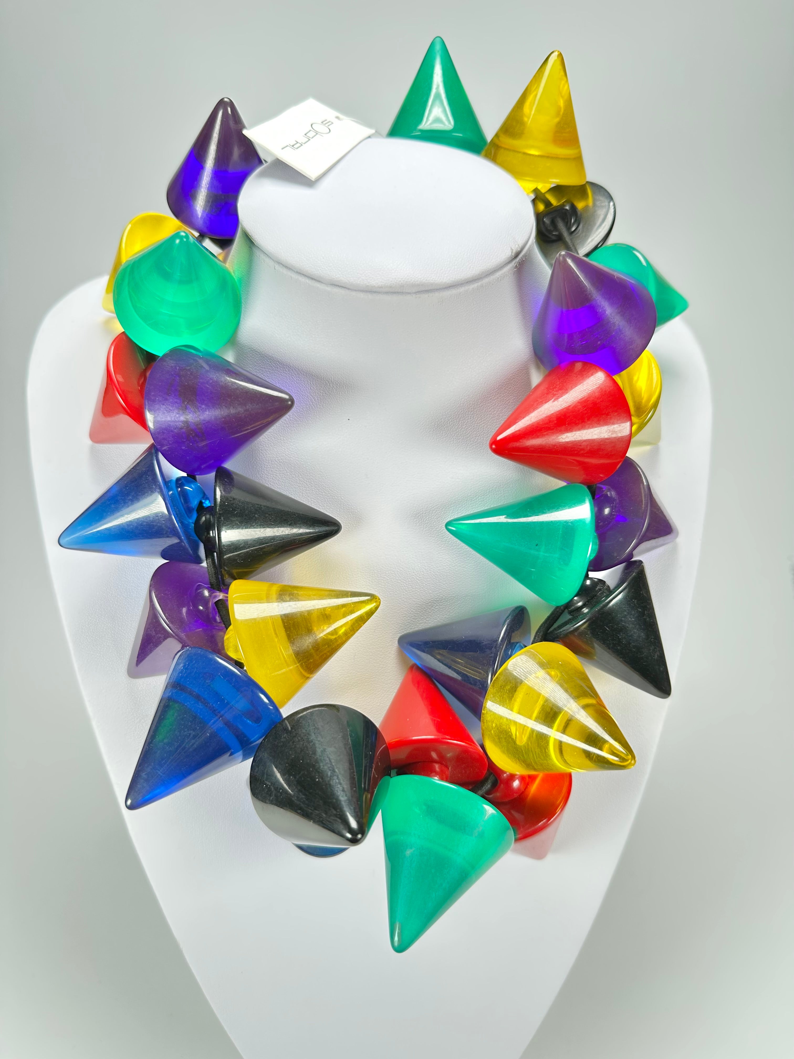 Sobral - Mix 2023 "Escultura" Cones Mix Resin Necklace ( 000301 )