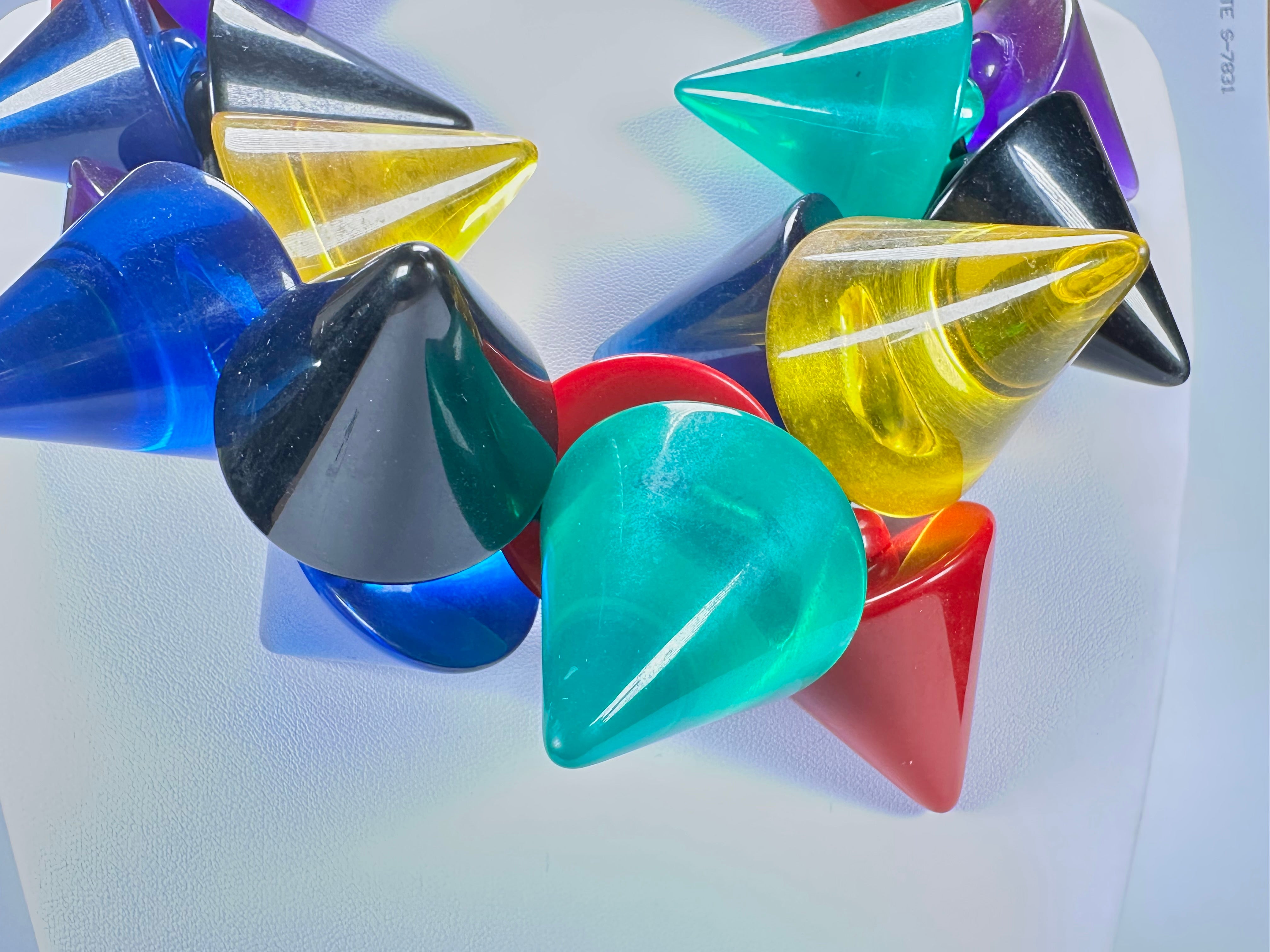 Sobral - Mix 2023 "Escultura" Cones Mix Resin Necklace ( 000301 )