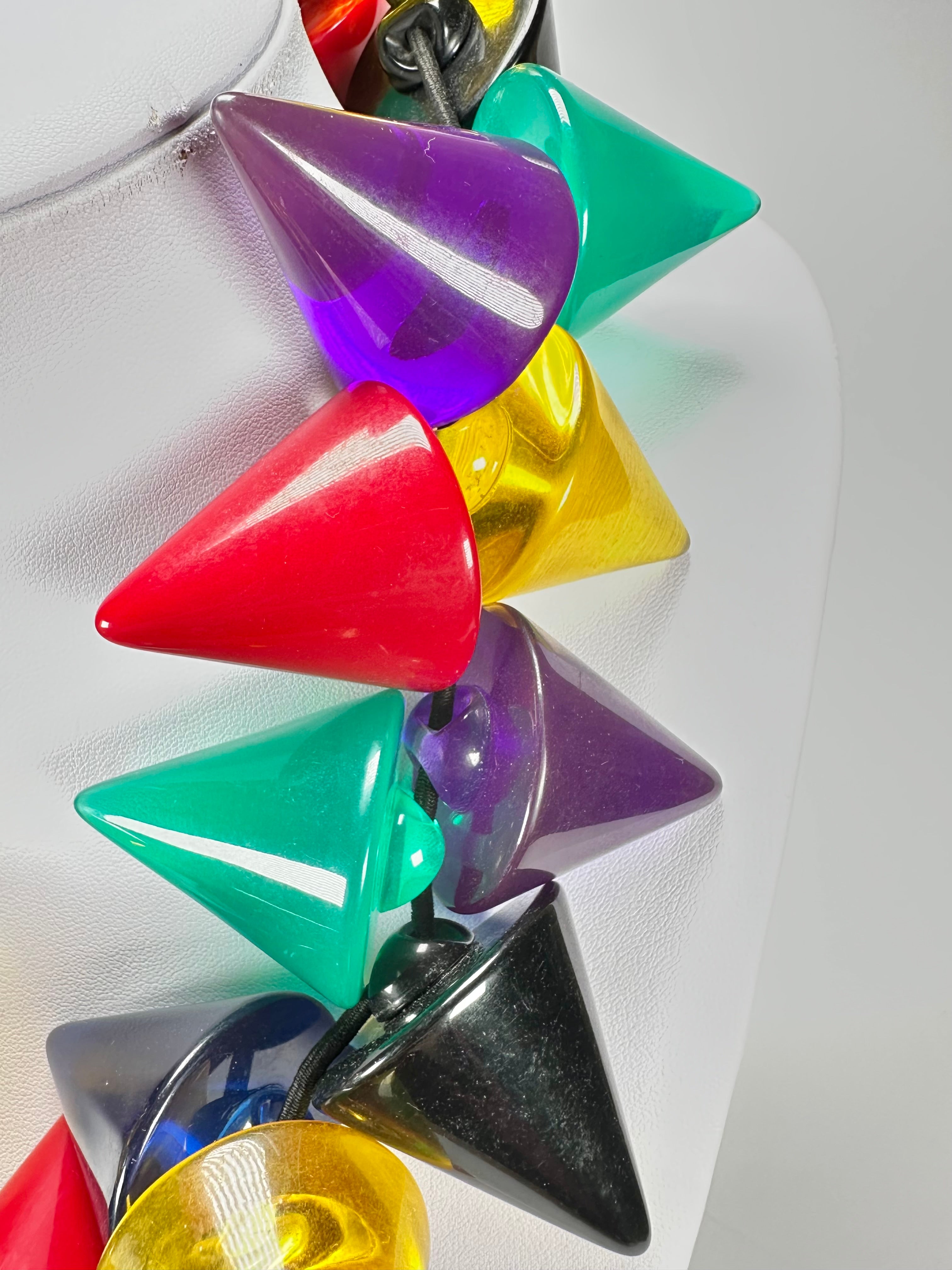 Sobral - Mix 2023 "Escultura" Cones Mix Resin Necklace ( 000301 )